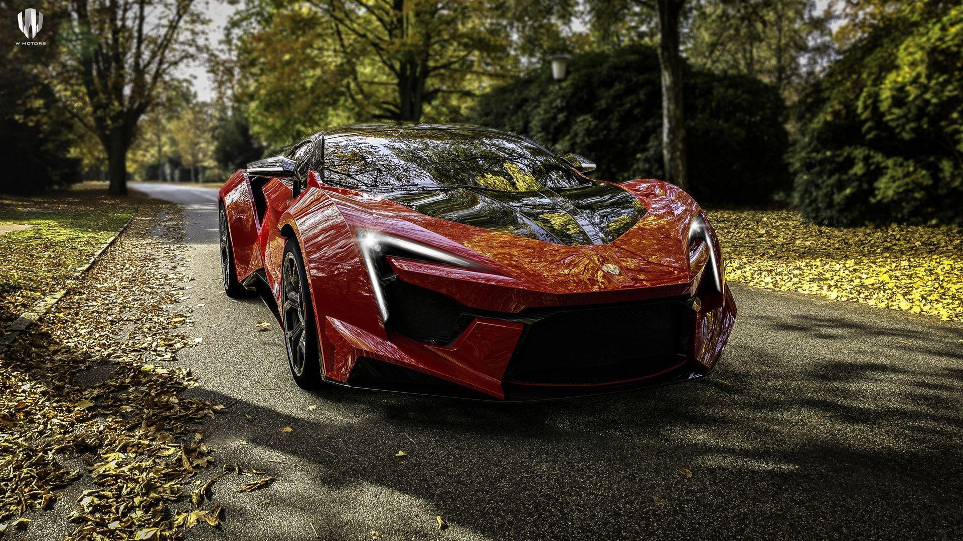 1920x1080 Download Red, sports car, Fenyr SuperSport wallpaper, 1920x1080