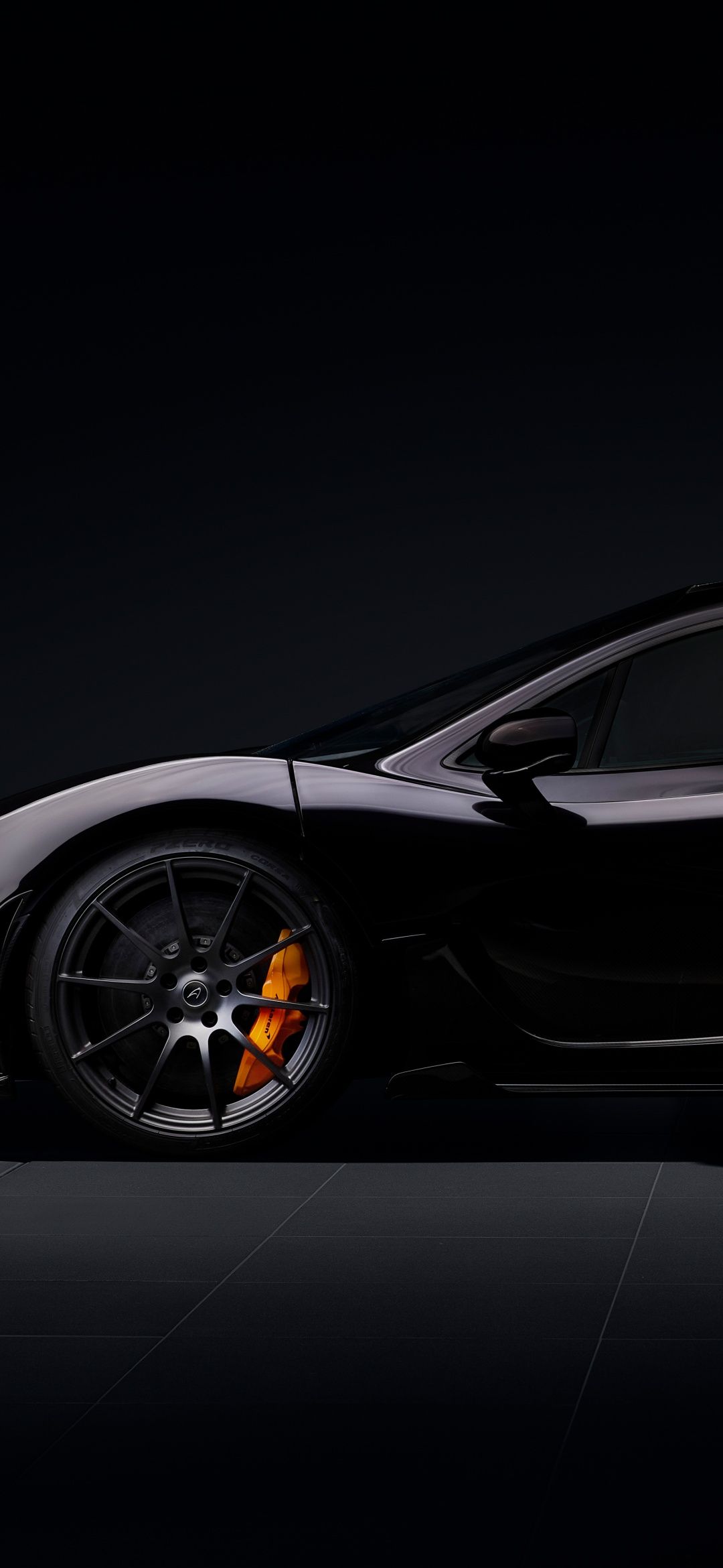 1080x2340 McLaren P1 Wallpaper 4K, 8K, Black cars, Dark background