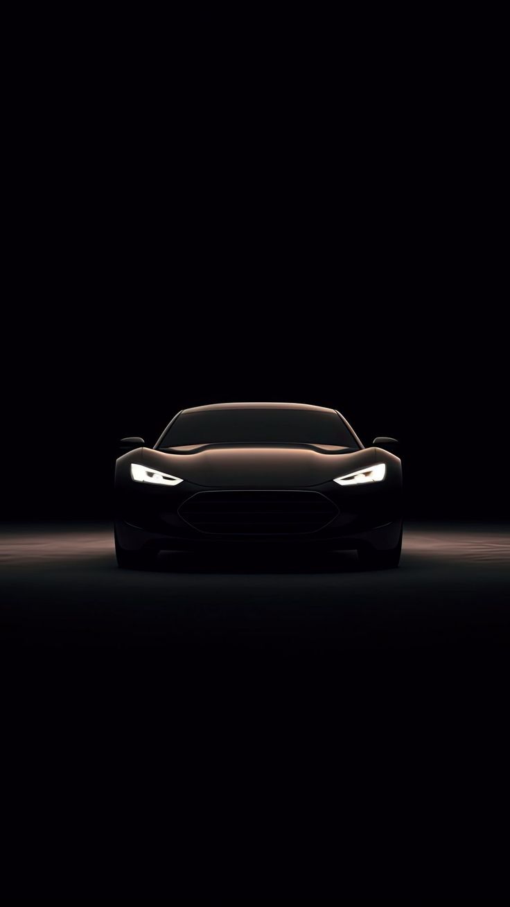 736x1308 Free background 4k HD wallpaper car, black, sports car, front view, headlights, black HD pc & mobile