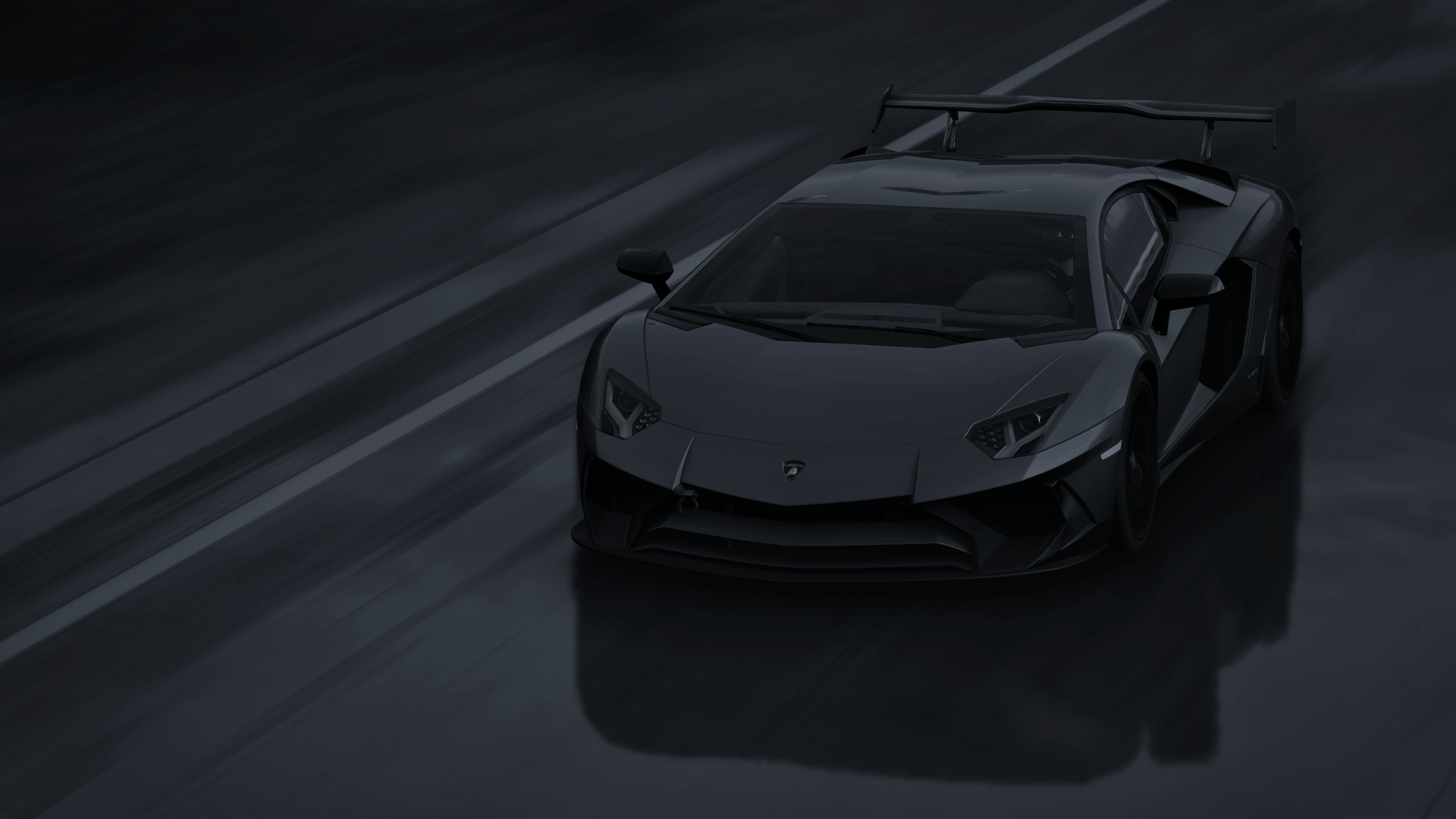 1920x1080 Sleek Black Car HD Wallpaper: Midnight Drive in Style