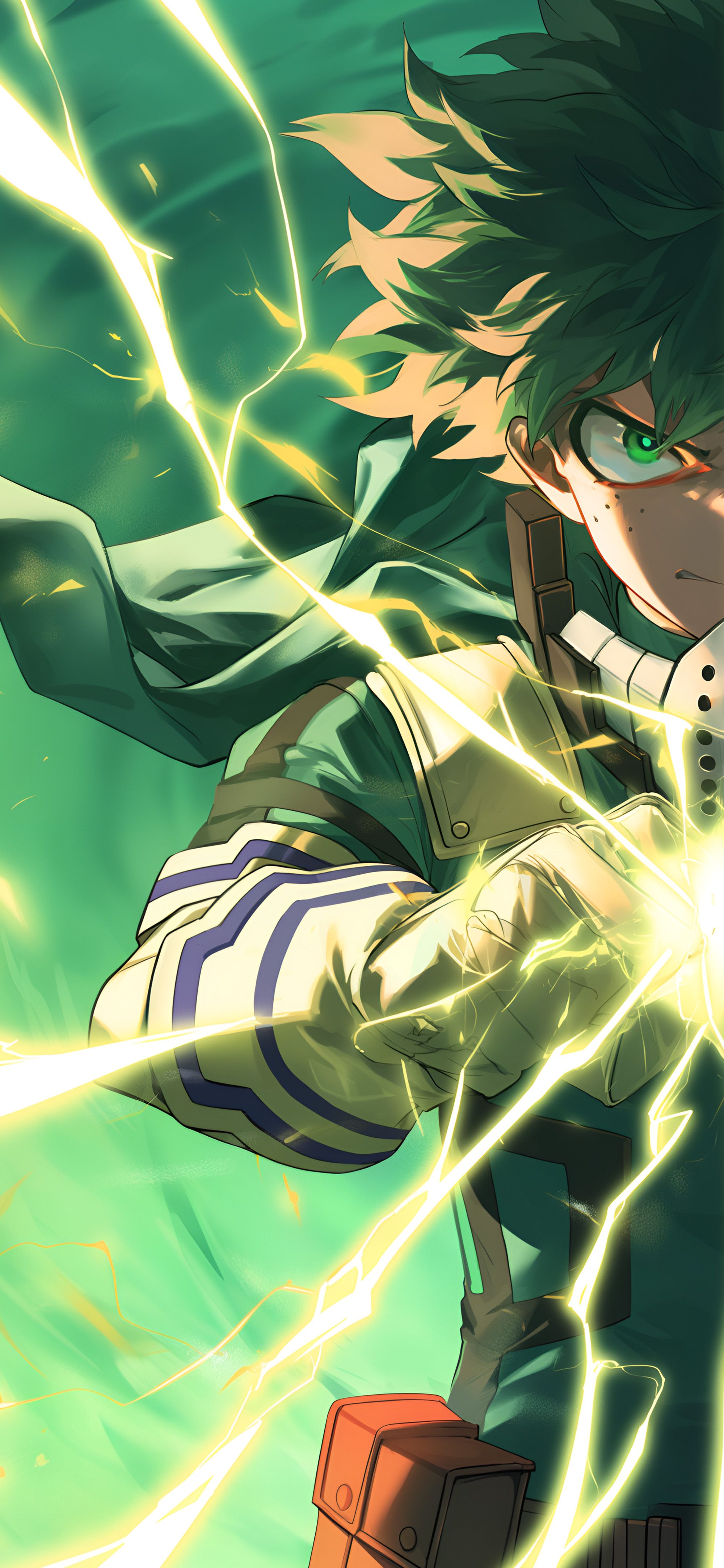 2000x4329 My Hero Academia Deku Electric Power Tap to Switch Wallpaper