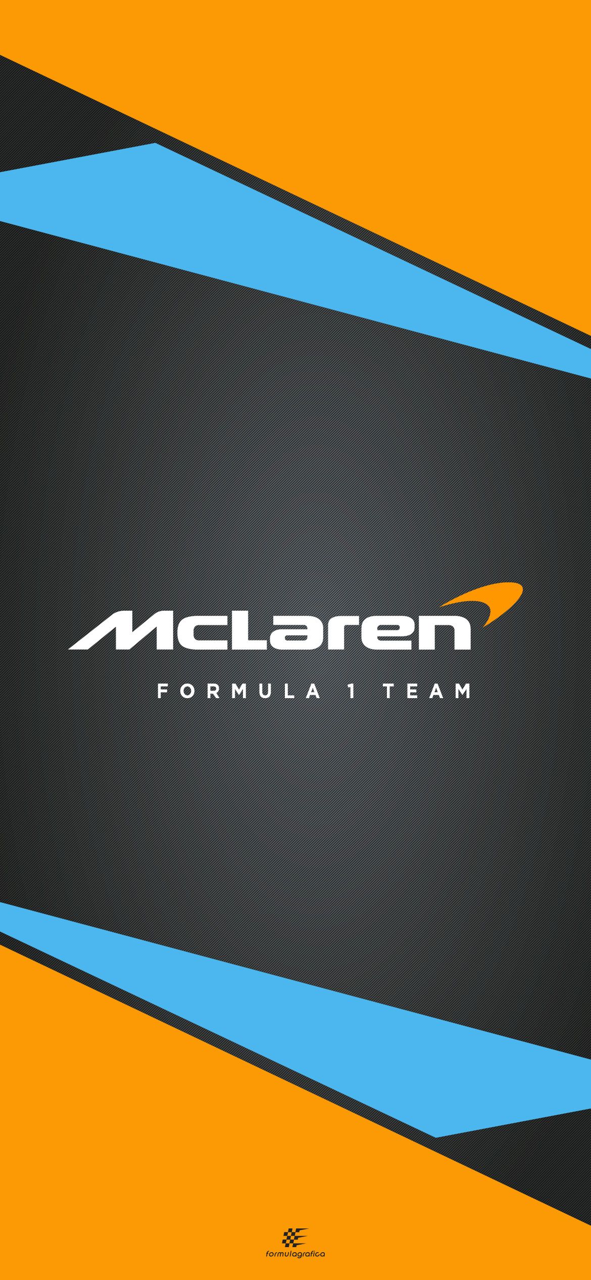 1170x2532 Mclaren Formula 1 Team MCL60 livery Hi! The first wallpaper of your favorite teams this season are finally available on the