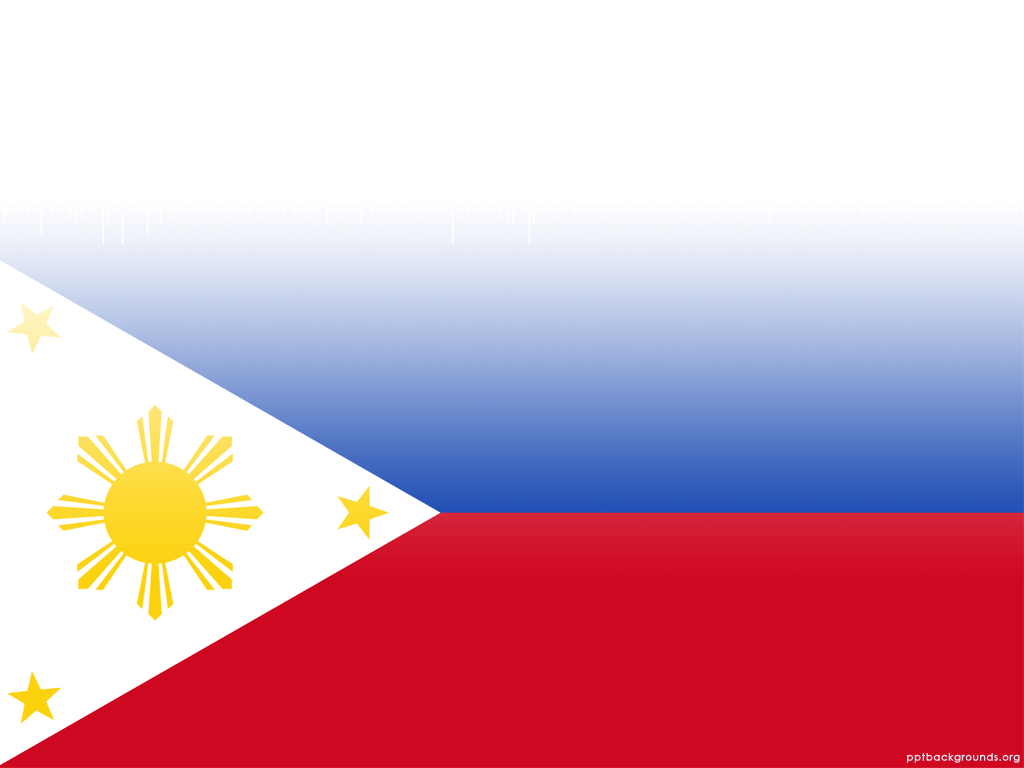 1024x768 Philippine Flag Background For PowerPoint PPT Templates