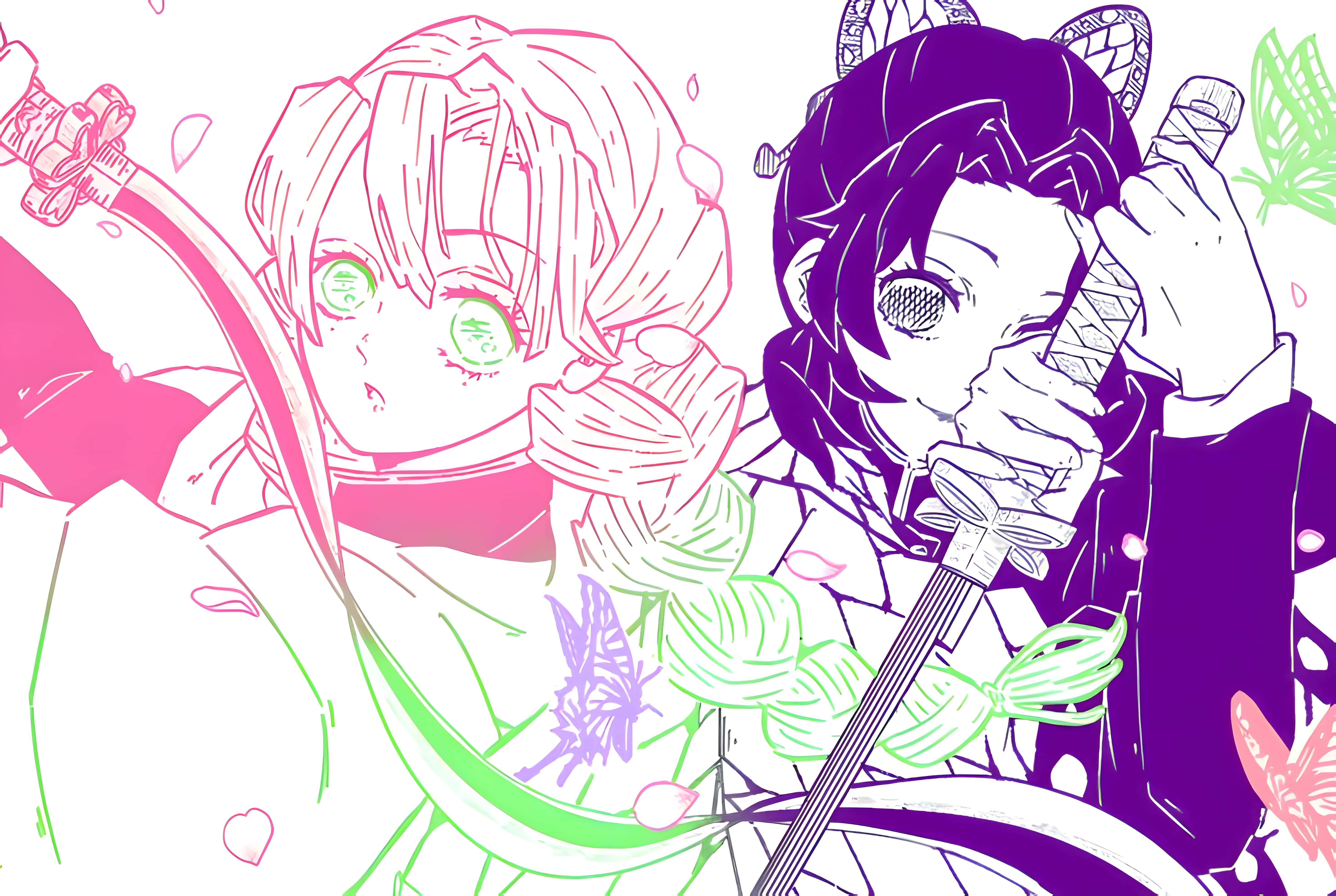 5880x3944 Mitsuri and Shinobu [5880 x 3944]