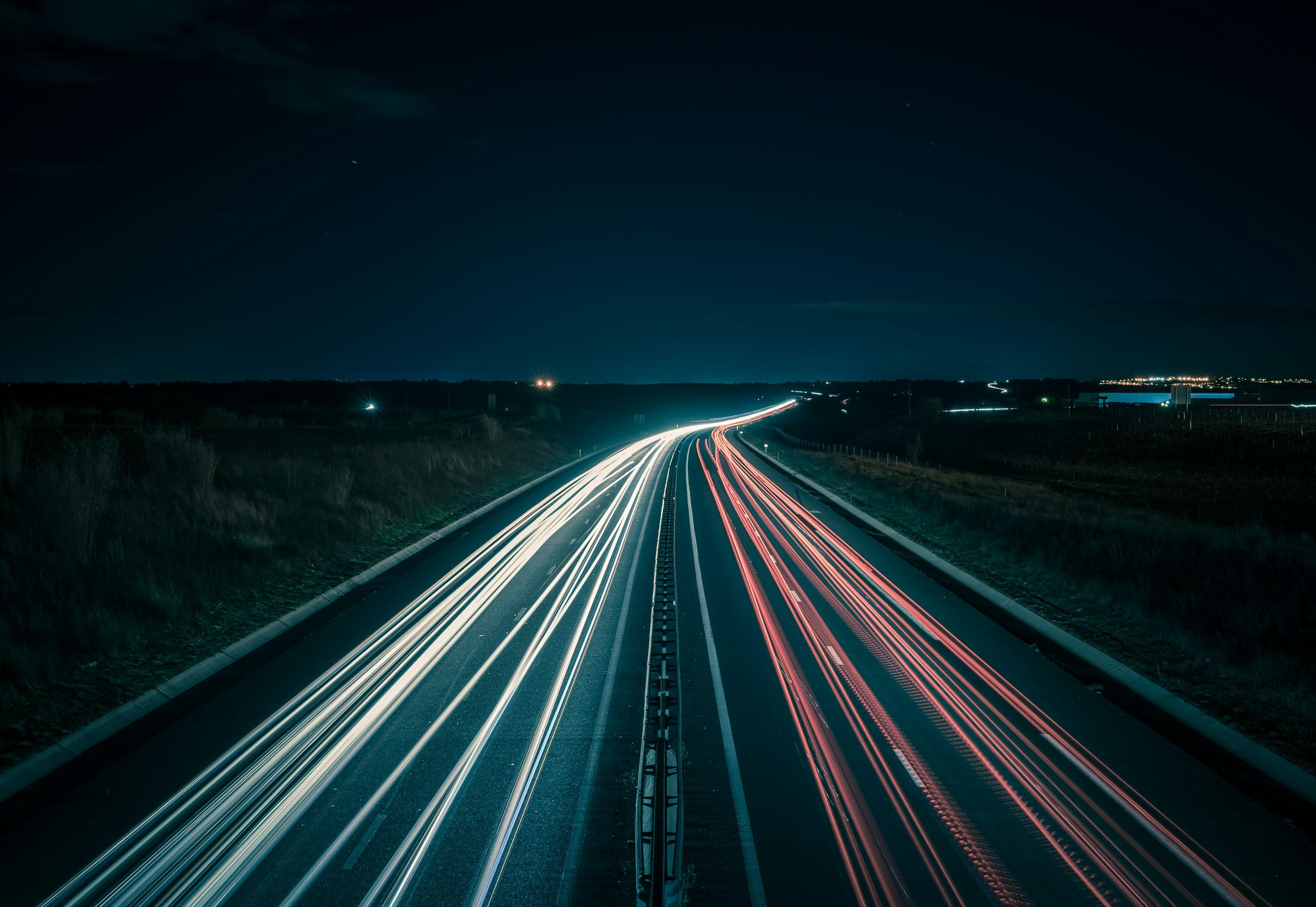 3000x2067 Highway Night Picture. Download Free Image
