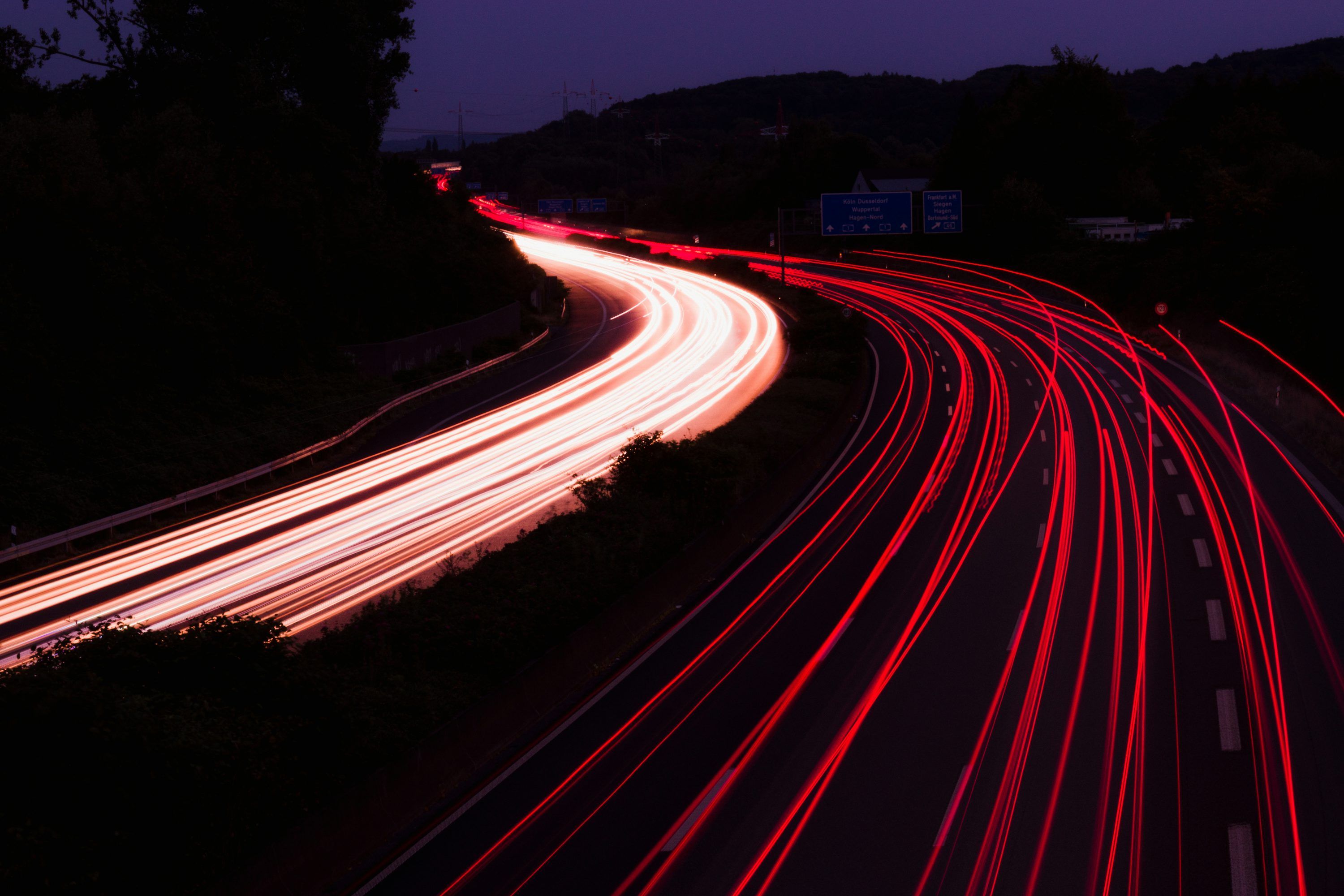 3000x2000 Highway Night Picture. Download Free Image