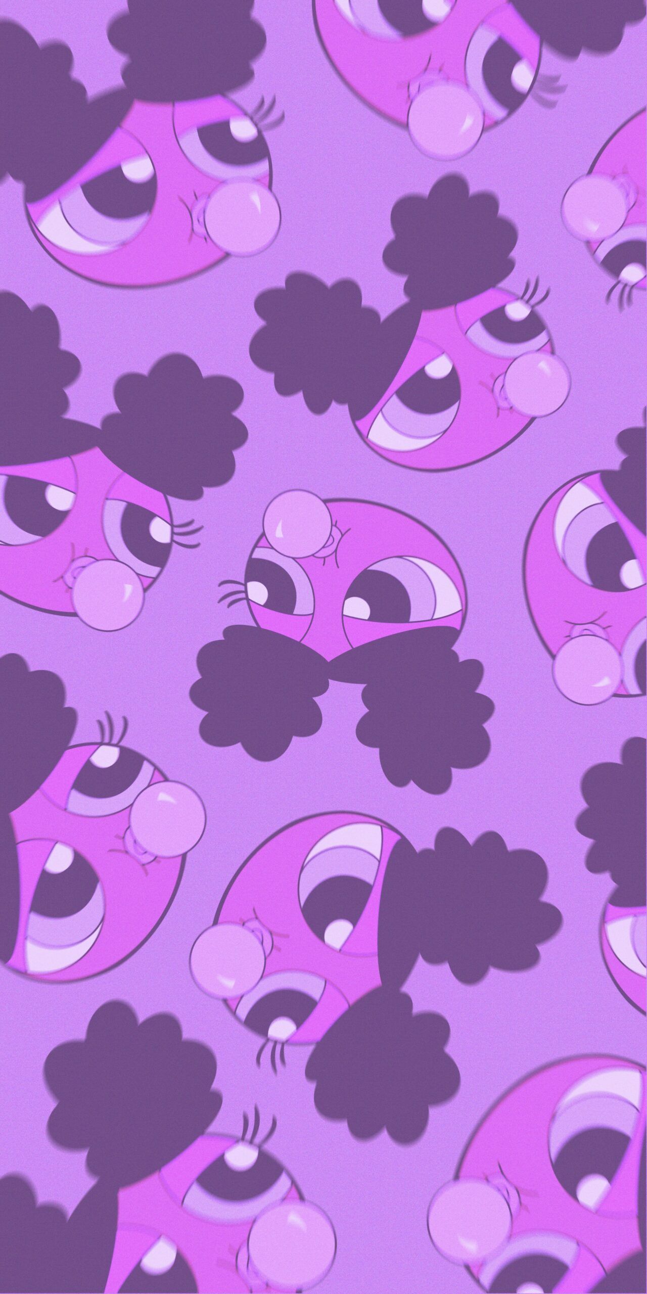 1280x2560 Powerpuff Girls Bubblegum Purple Wallpaper