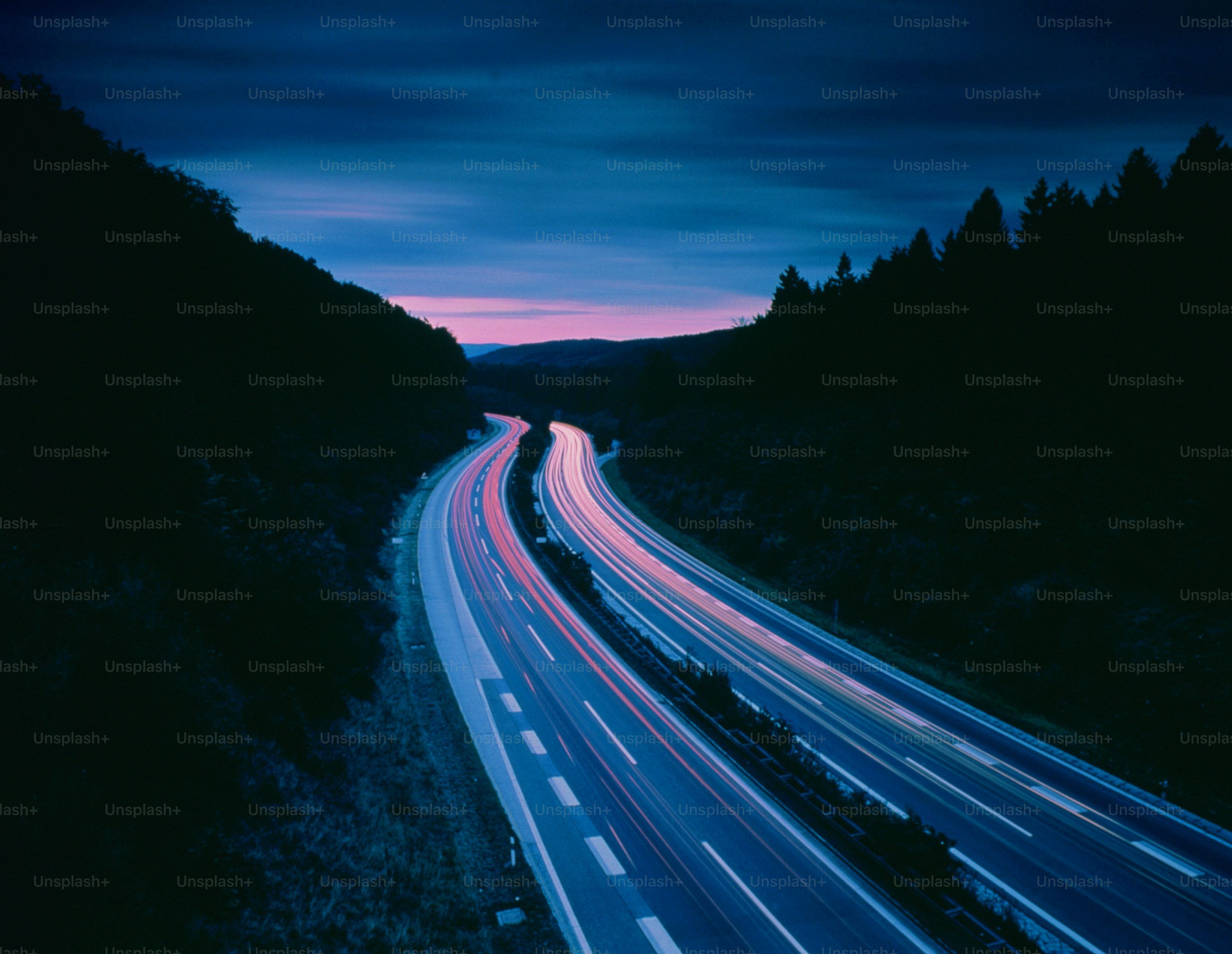 3000x2324 Highway Night Picture. Download Free Image