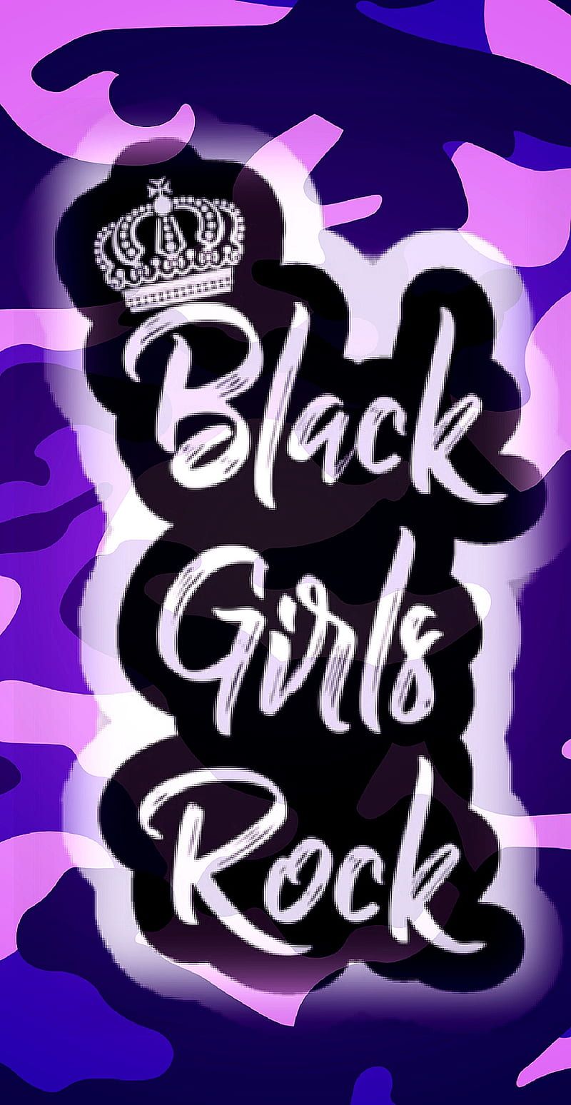 800x1548 Blackgirlsrock, black, camo, girl, magic, purple, rock, HD phone wallpaper