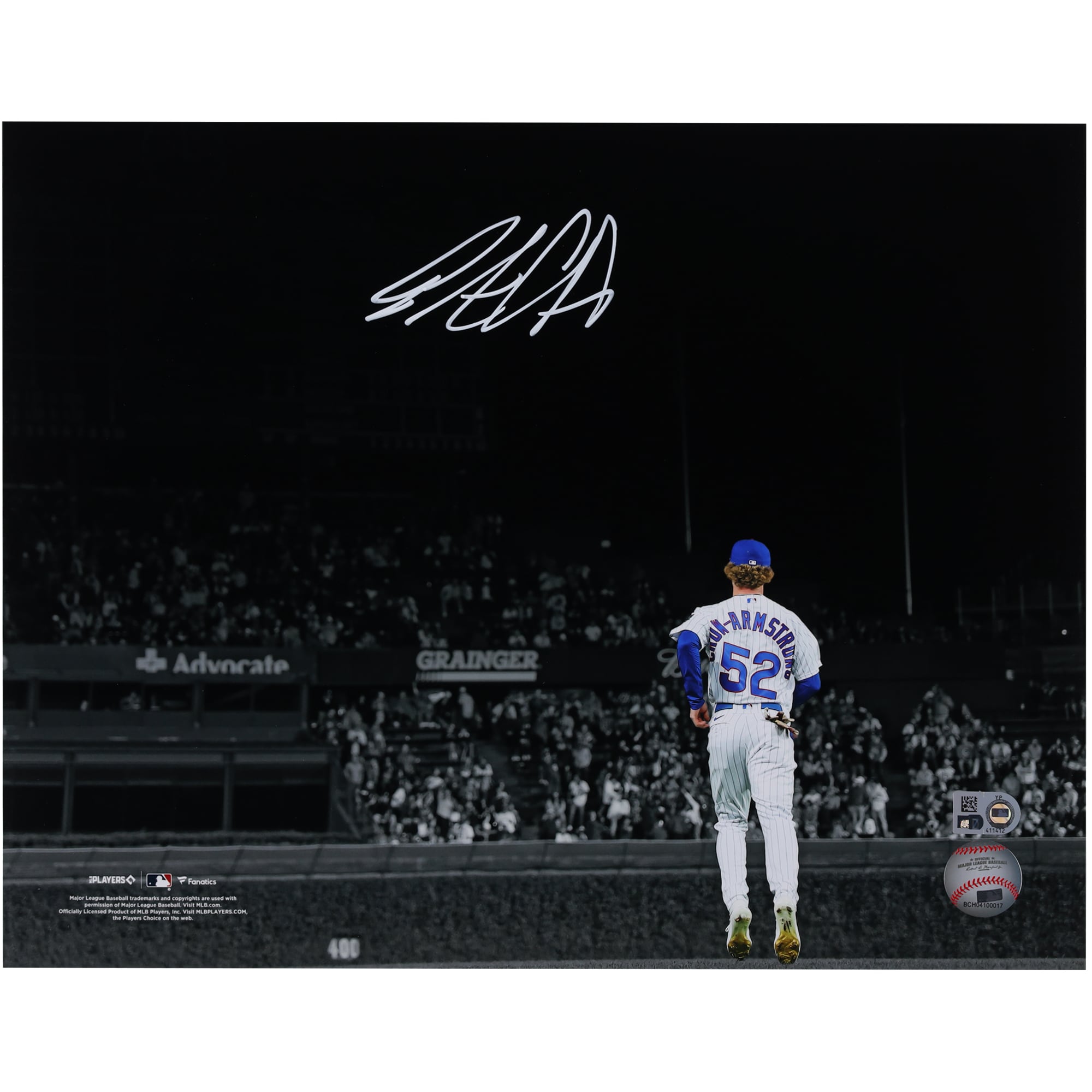 2000x2000 Pete Crow Armstrong Chicago Cubs Autographed Fanatics Authentic 11 X 14 Spotlight Photograph
