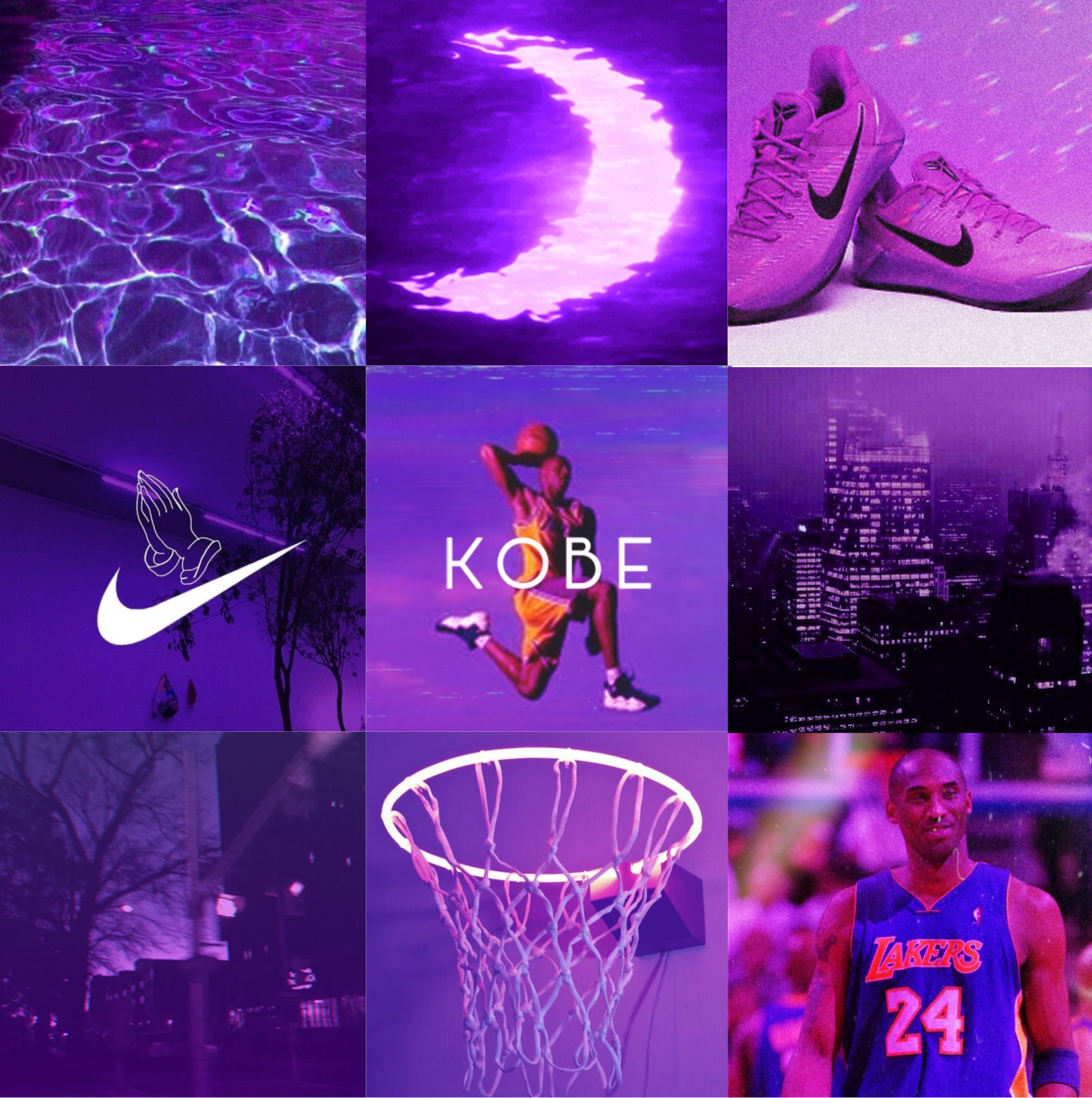 3444x3464 Purple Aesthetic Basketball Wallpaper