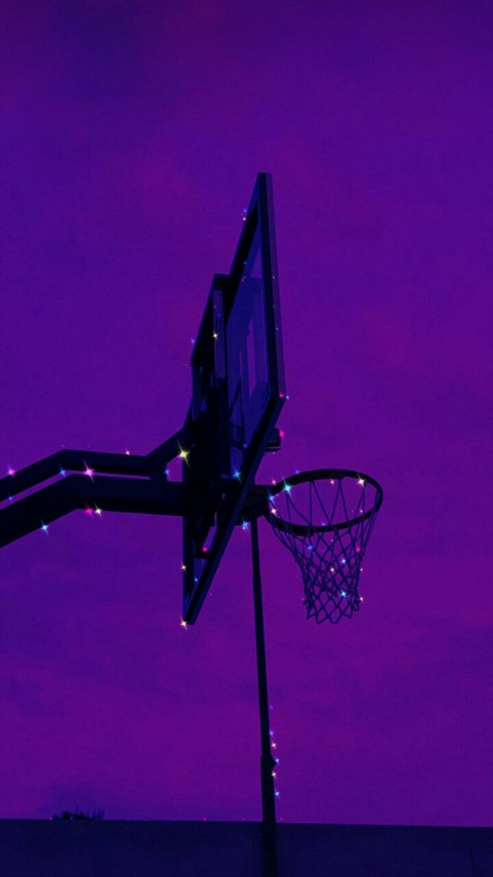 720x1280 Purple Aesthetic Basketball Wallpaper