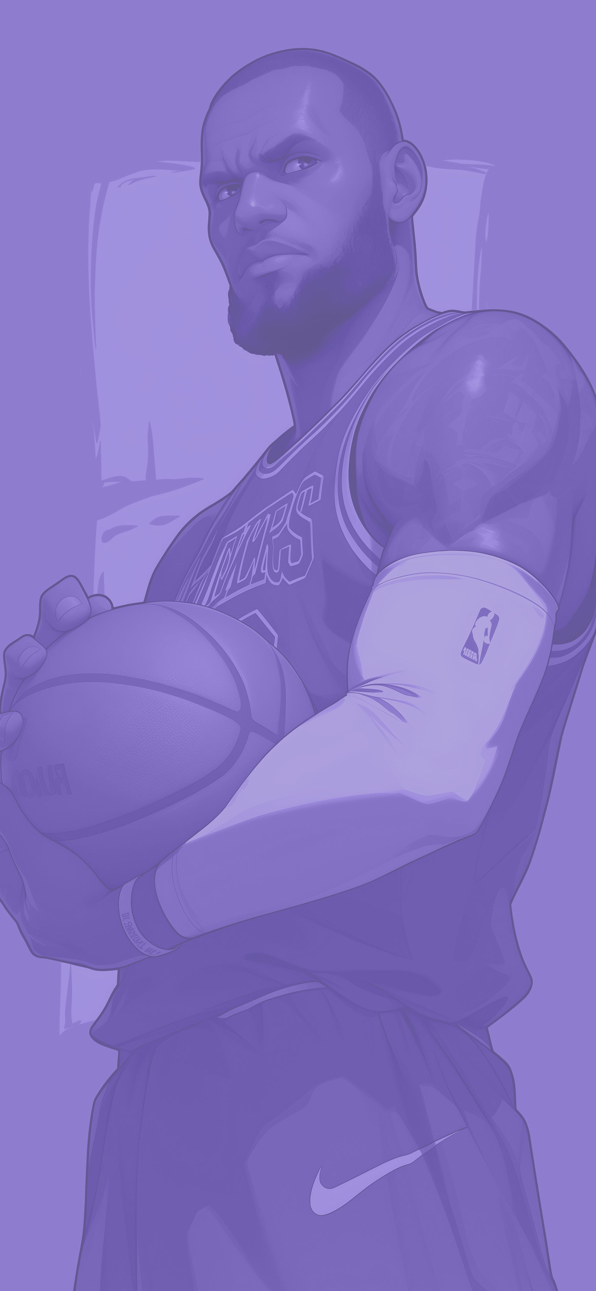 2000x4329 LeBron James Basketball Wallpaper Art Background