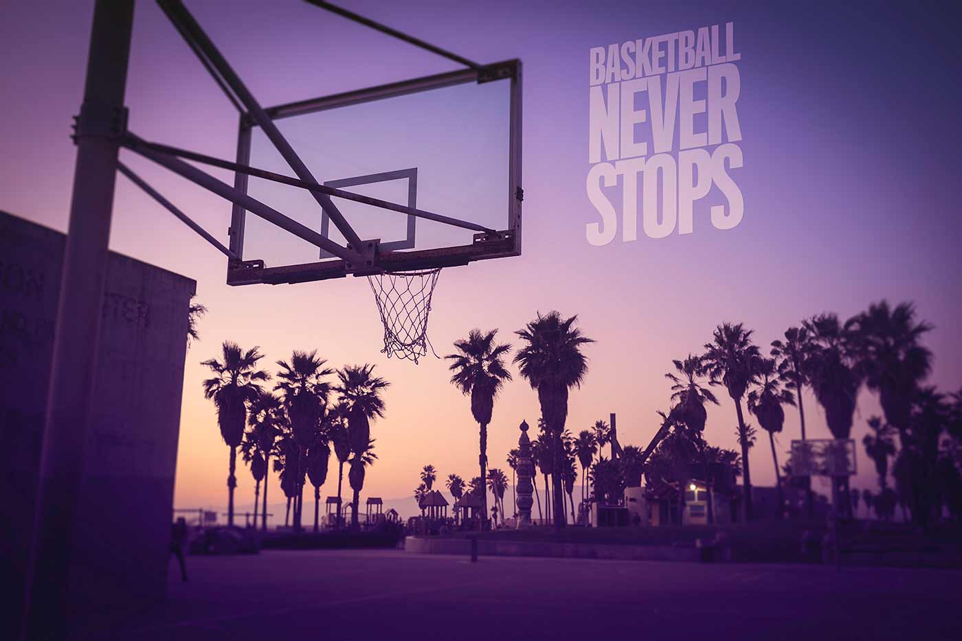 1400x934 Purple Aesthetic Basketball Wallpaper