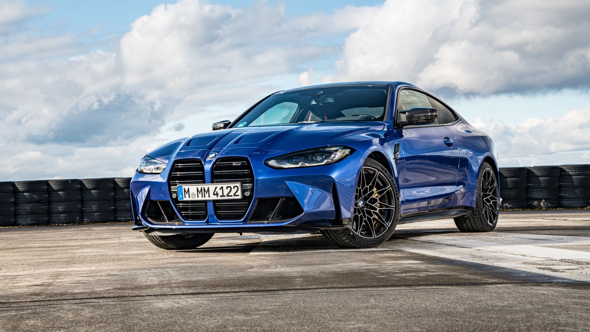 1920x1080 BMW M4 Competition blue car Desktop wallpaper 1920x1080