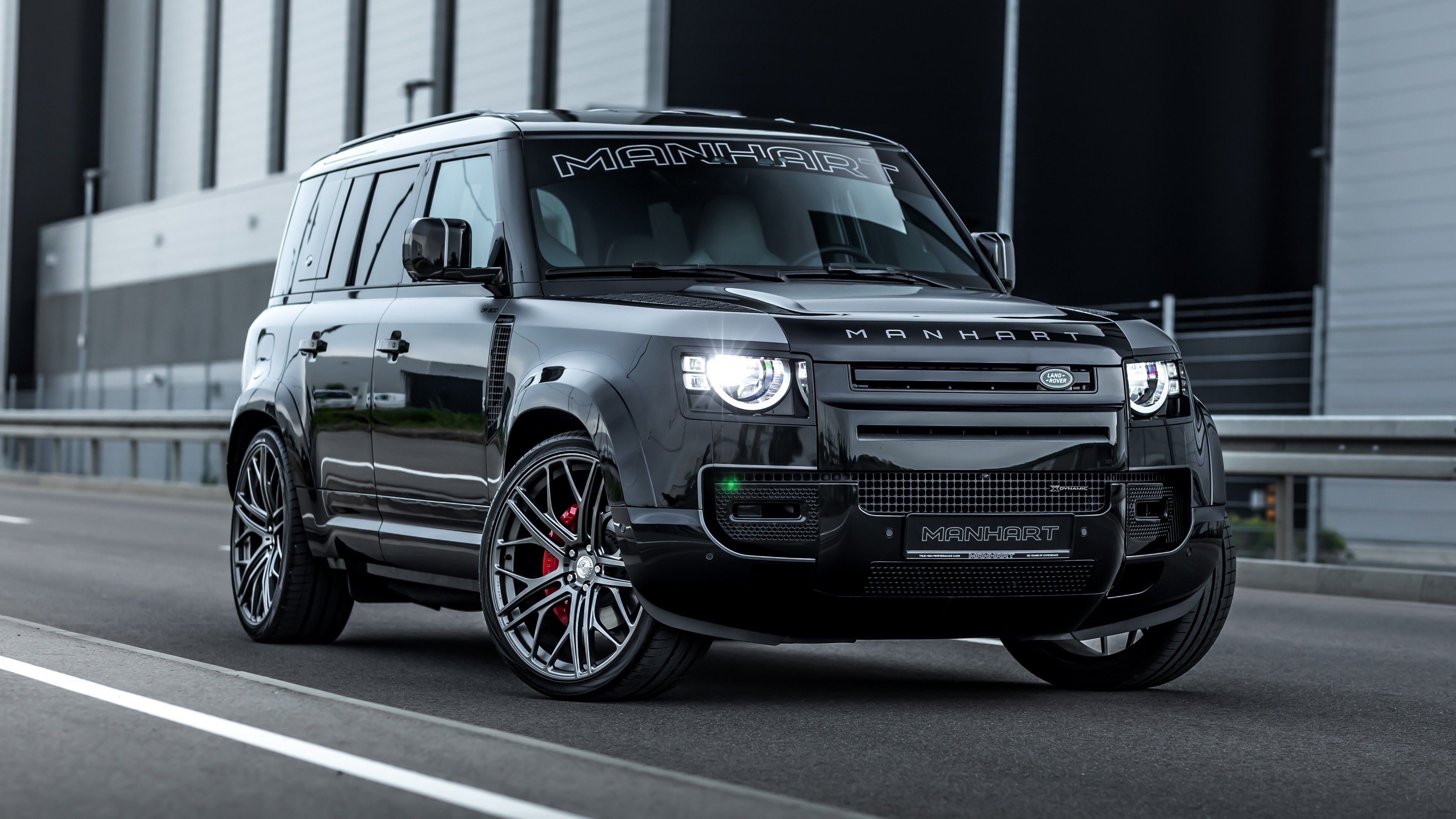 3840x2160 Manhart, Defender, Black, Car, DP500 4K HD Cars Wallpaper