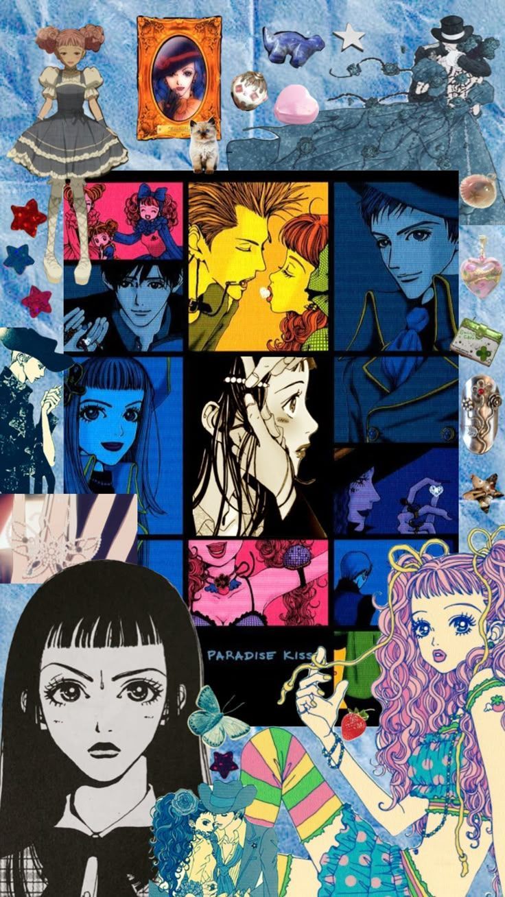 736x1308 lit collage #paradisekiss #manga #collage. Anime wallpaper iphone, Paradise kiss, Anime wallpaper