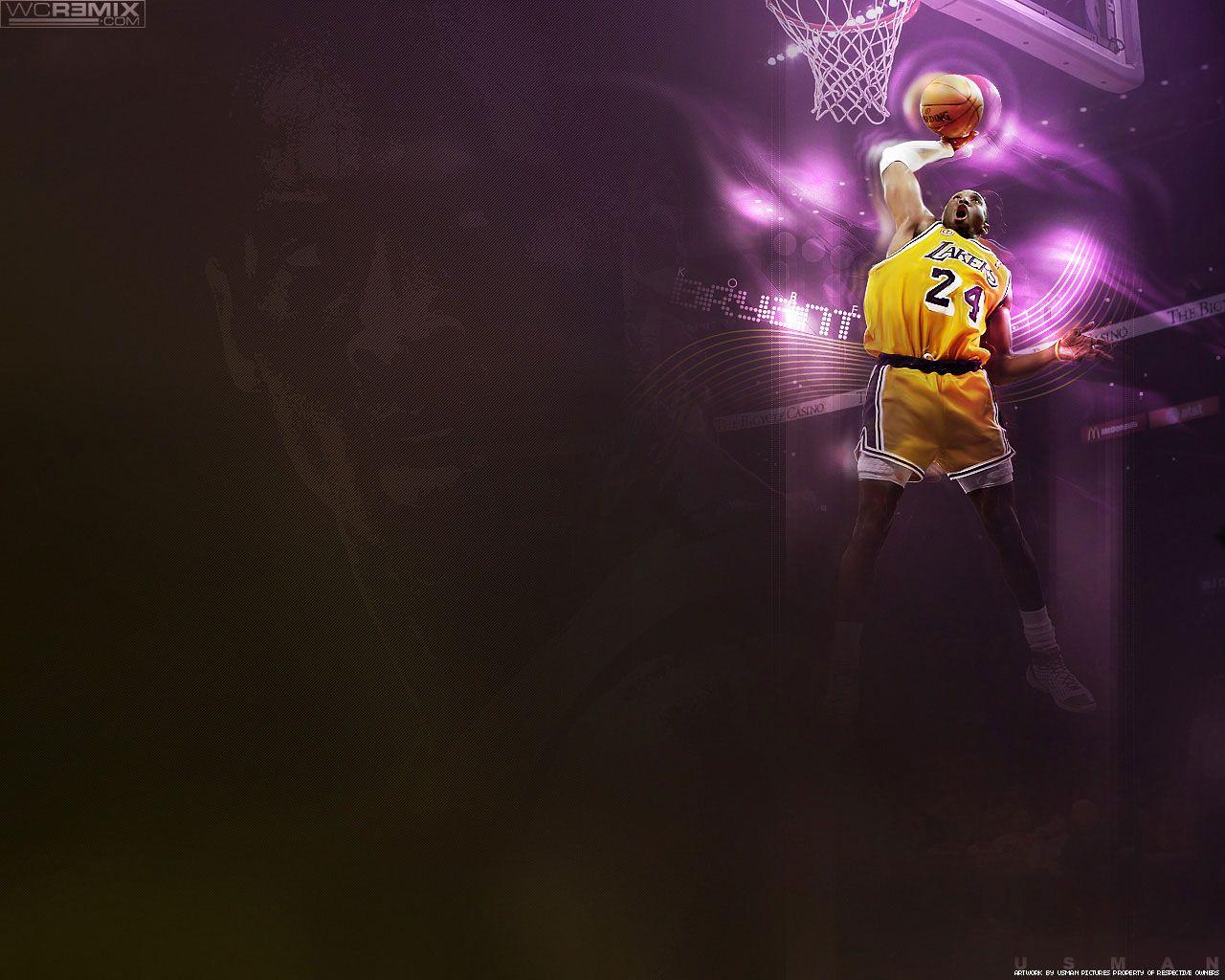1280x1024 kobe bryant slam dunk wallpaper photo