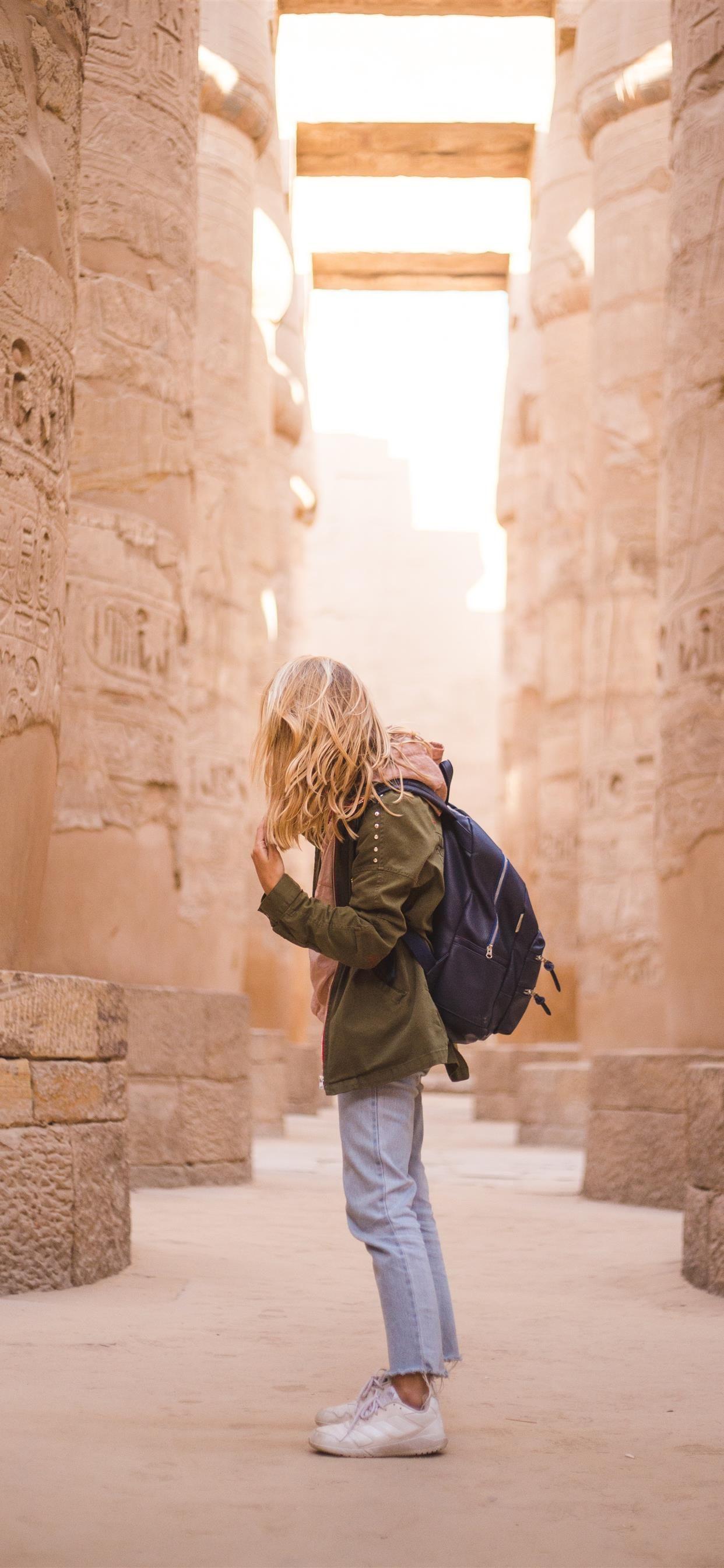 1242x2688 Karnak Egypt iPhone Wallpaper Free Download