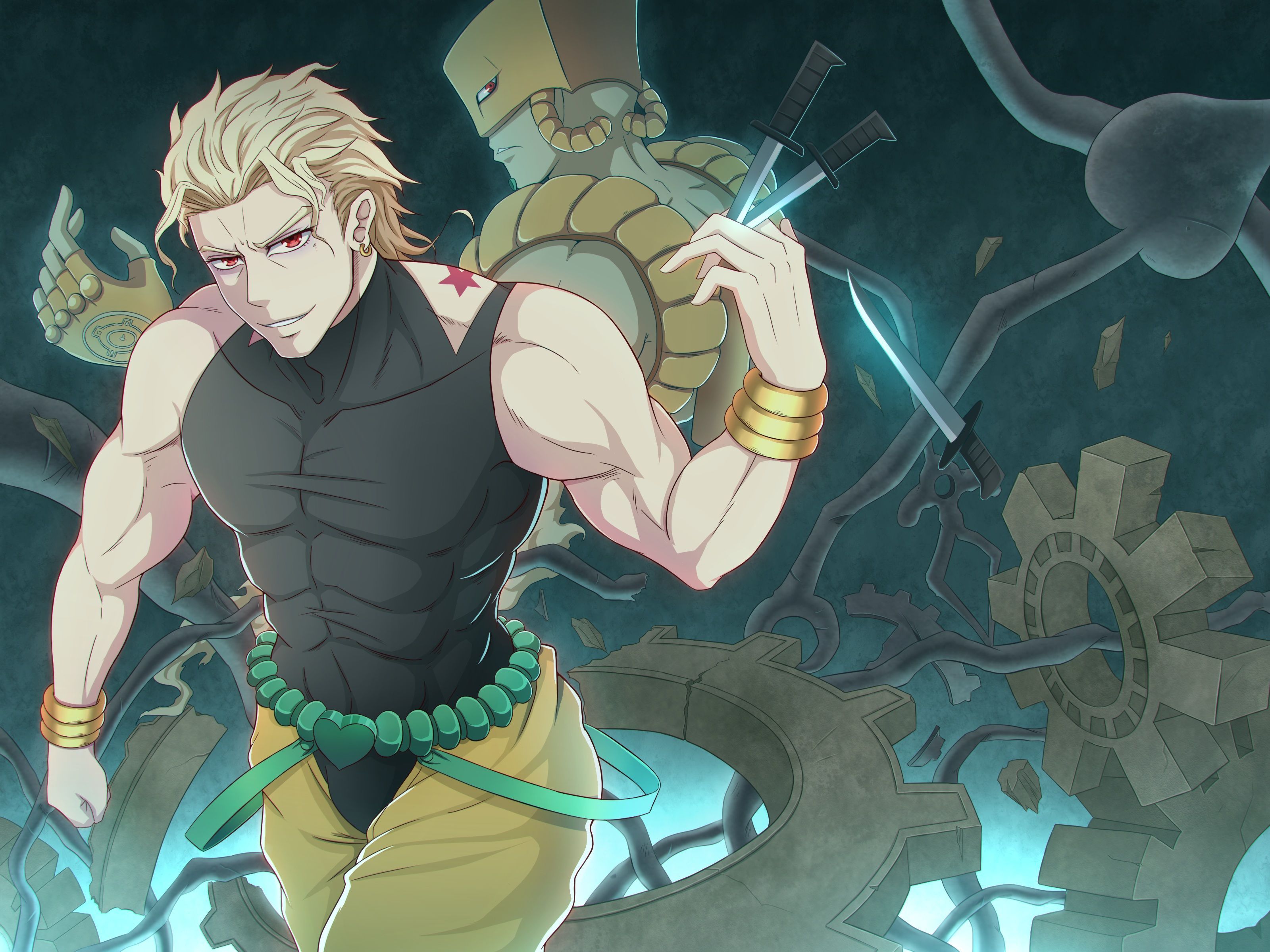 3200x2400 Download Stand (JoJo's Bizzare Adventure) The World (Jojo's Bizarre Adventure) JoJo's Bizarre Adventure: Stardust Crusaders Red Eyes Blonde Dio Brando Anime Jojo's Bizarre Adventure HD Wallpaper