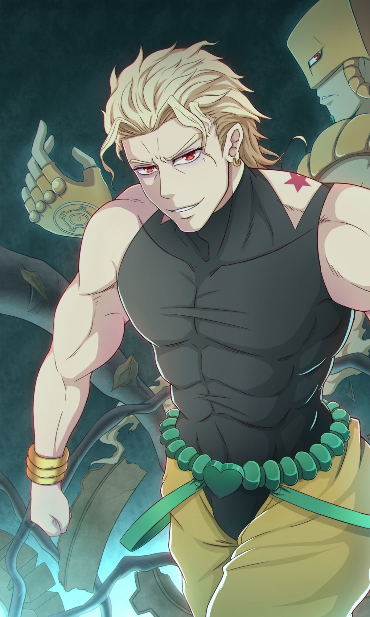 1200x2000 Phone wallpaper: Anime, Jojo's Bizarre Adventure, Dio Brando, Red Eyes, Blonde, The World (Jojo's Bizarre Adventure), Jojo's Bizarre Adventure: Stardust Crusaders, Stand (Jojo's Bizzare Adventure) 1417917