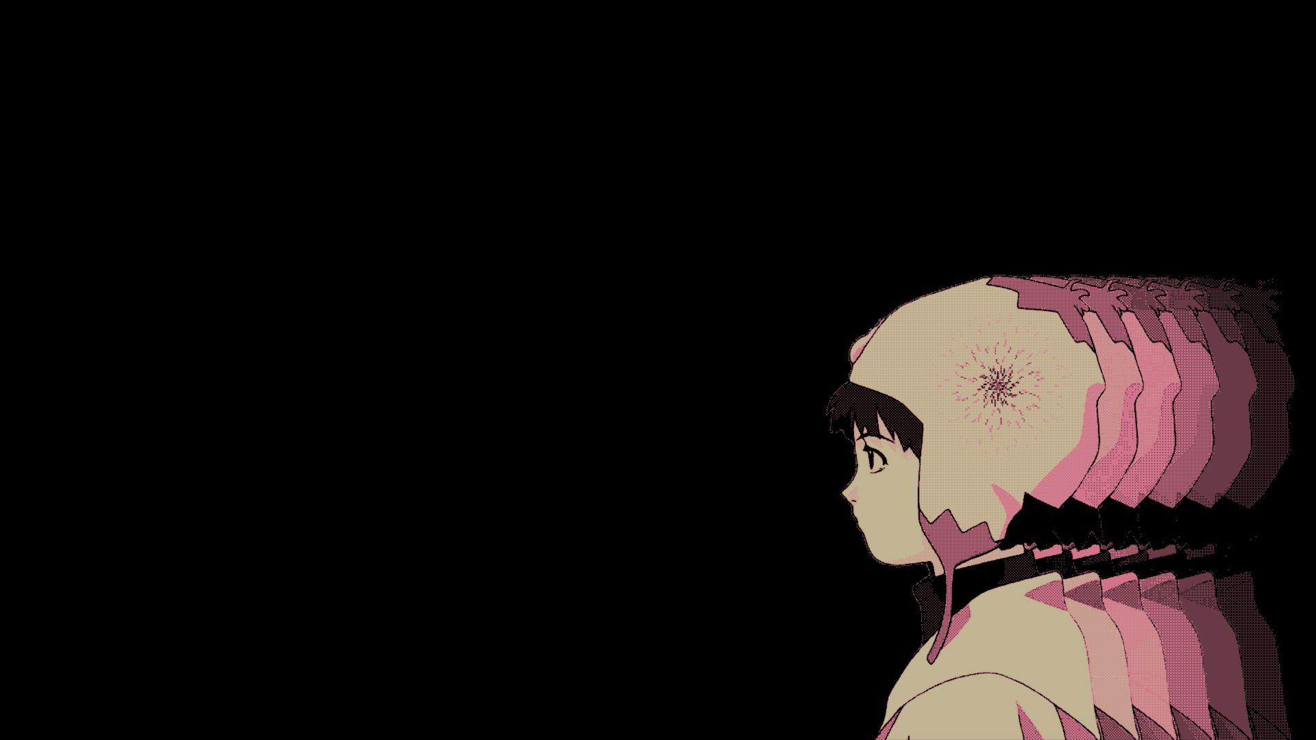 Wallpaper ID 117651  Serial Experiments Lain Lain Iwakura glitch art  simple background anime girls Wired Sounds for Wired People free download