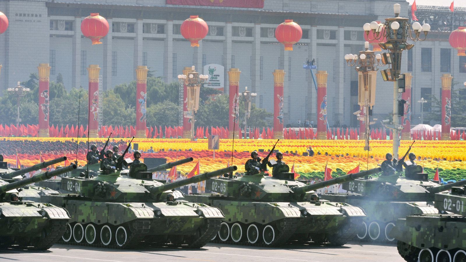 1600x900 Victor Gao told Sky's Yalda Hakim: 'It will showcase the best military weapons of all kinds'