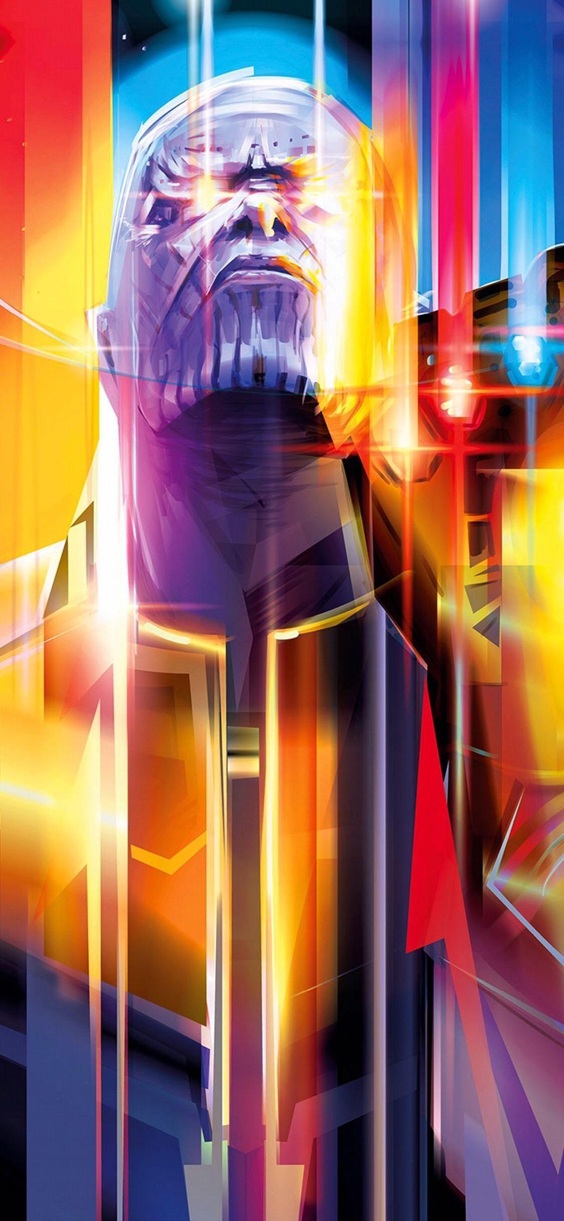 1125x2436 Badass abstract Thanos Wallpaper. Enjoy!. Marvel wallpaper, Avengers wallpaper, Thanos marvel