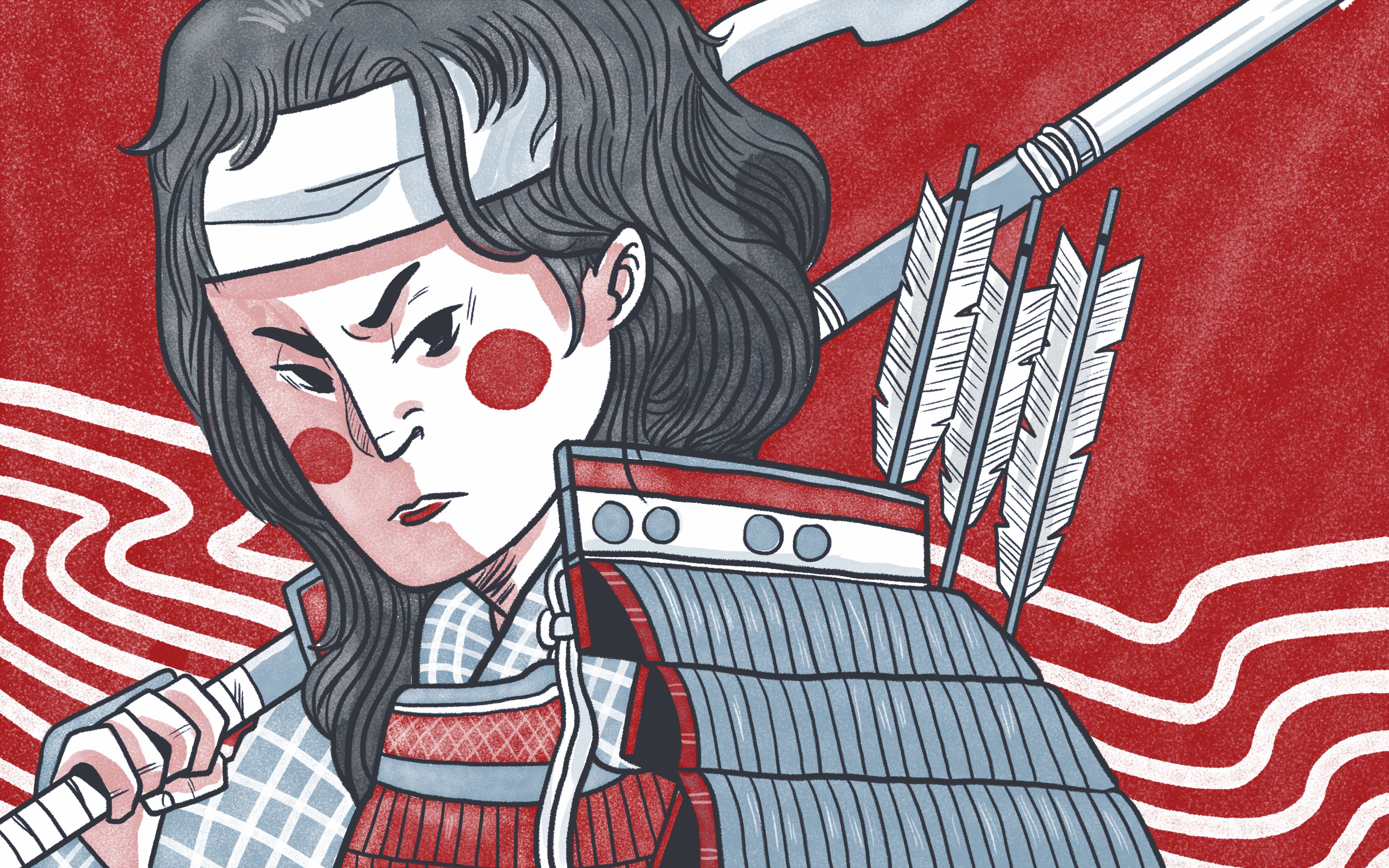 5120x3200 Tomoe Gozen: Badass Women in Japanese History