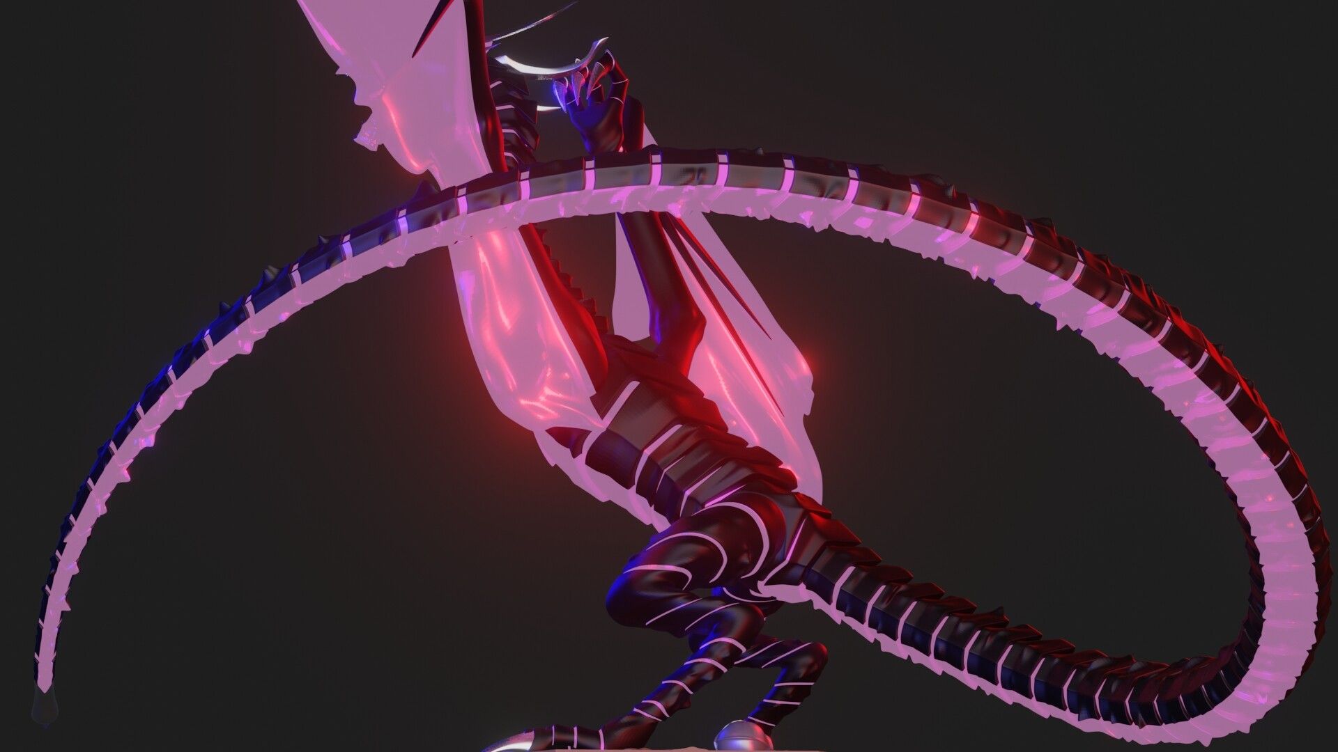 1920x1080 Riyan Putra Leveling: Kaisel Shadow Fanart 3D Modeling Figure