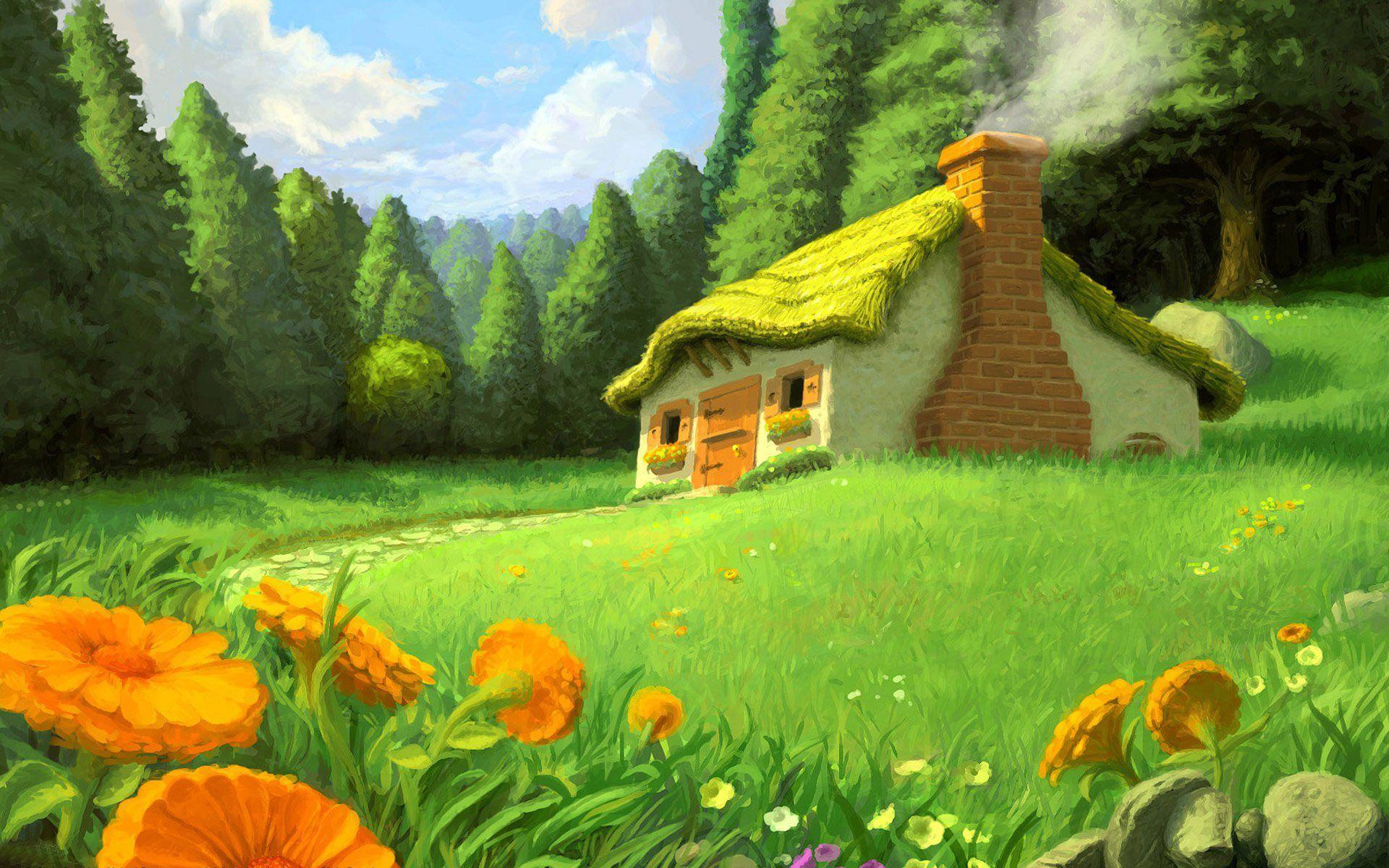 Cartoon Forest Wallpapers - Top Free Cartoon Forest Backgrounds -  WallpaperAccess