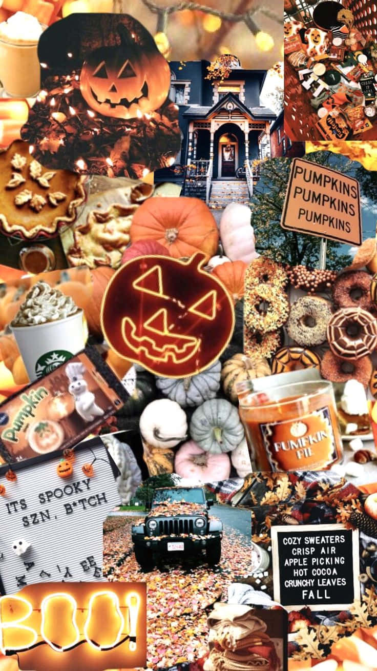 736x1309 Download Get Into The Spooky Spirit With Our Fall Halloween iPhone Wallpaper Wallpaper