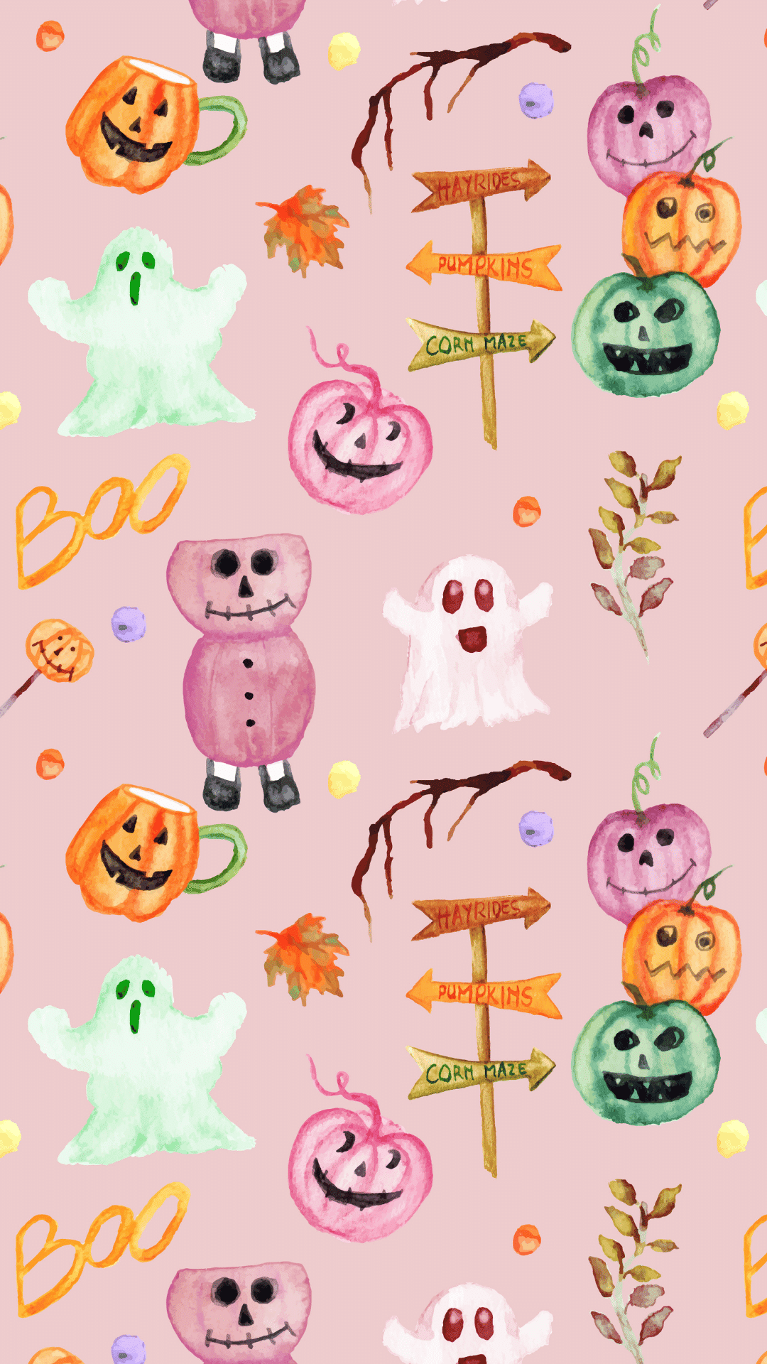1080x1920 FREE Aesthetic Fall Phone Wallpaper For Spooky Season