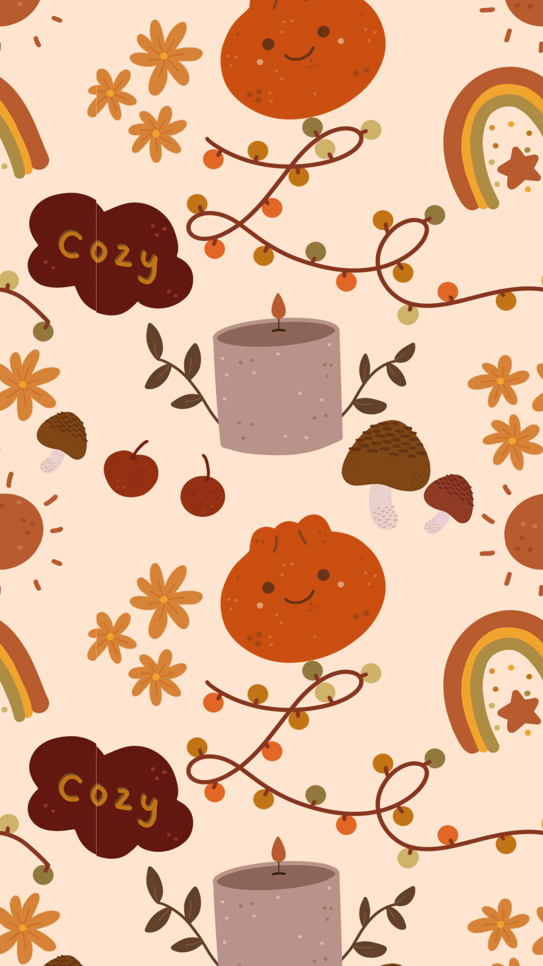 1080x1920 FREE Aesthetic Fall Phone Wallpaper For Spooky Season