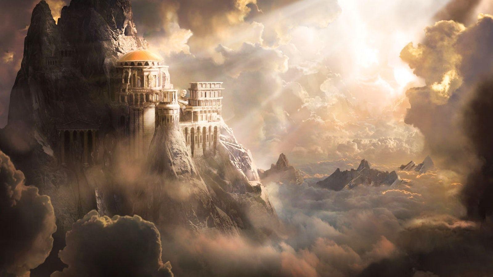 1600x900 A trip into mythology; Olympus. Greek mythology tattoos, Concept