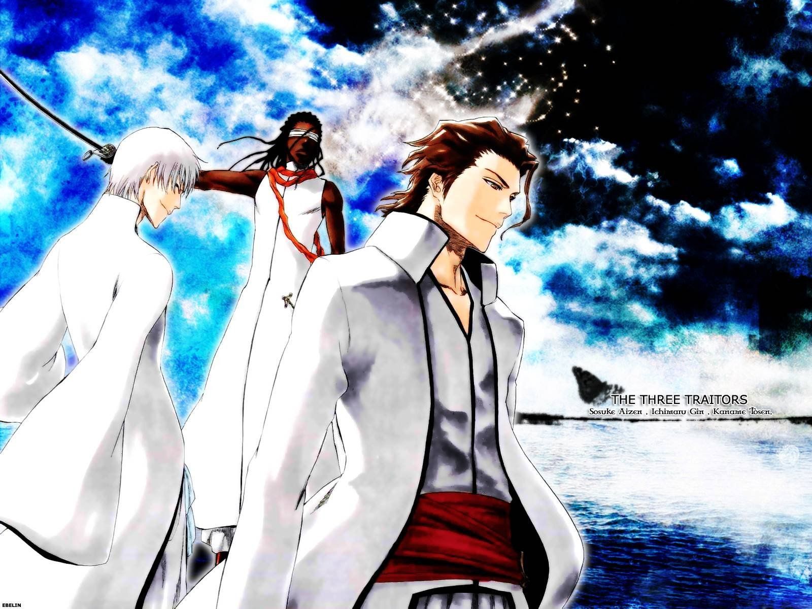 1600x1200 Bleach HD Wallpaper: Gin Ichimaru, Kaname Tosen, Sōsuke Aizen