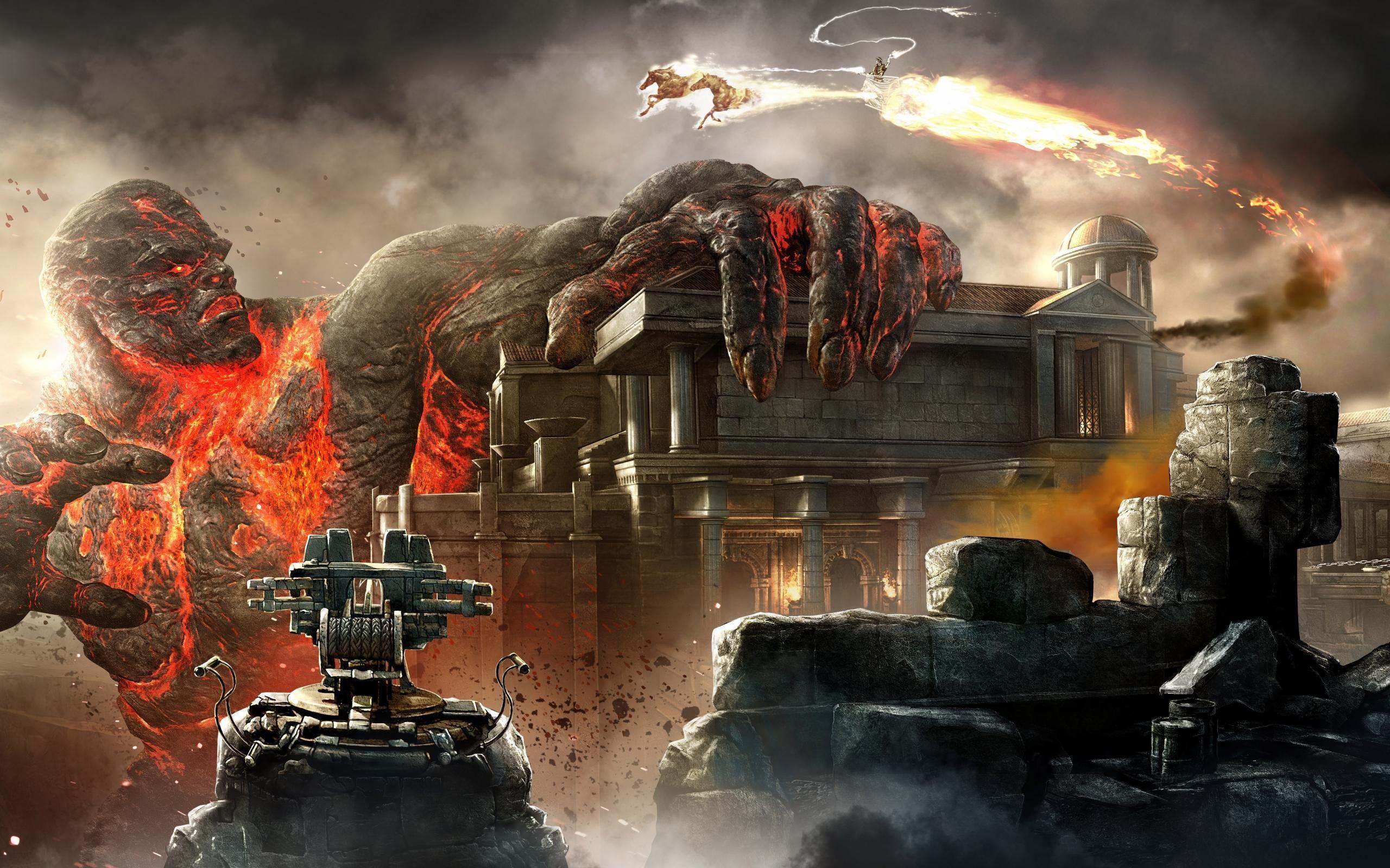 2560x1600 God Of War Battle Wallpaper