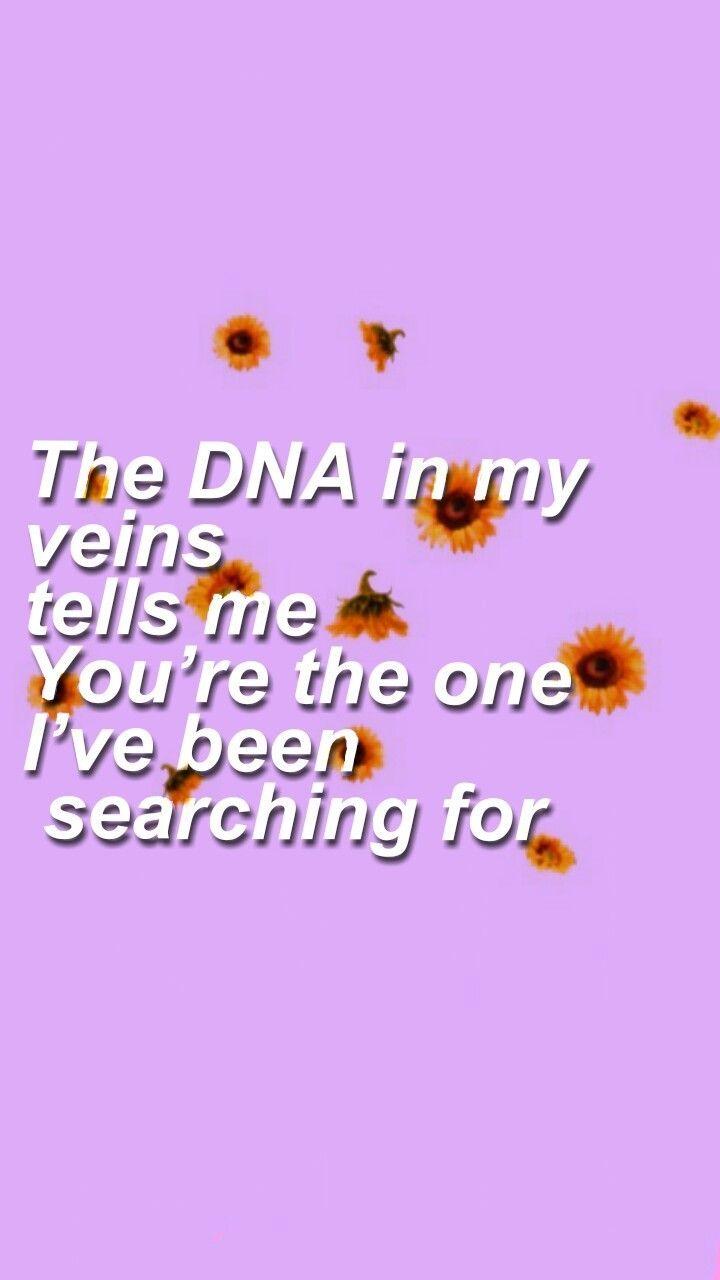 720x1280 Kpop Wallpaper `•^° Bts DNA Lyrics °^•` °`•^\✨Made By Me