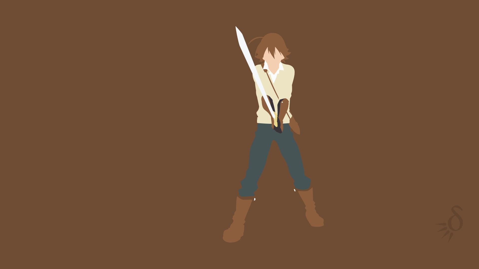 1920x1080 Swordsman illustration, anime, Akame ga Kill!, Tatsumi, anime