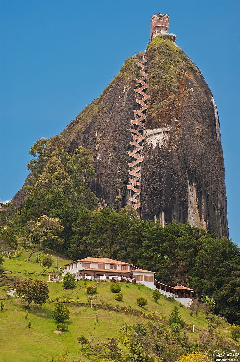 800x1202 The Rock of Guatape, colombia, travel, HD phone wallpaper