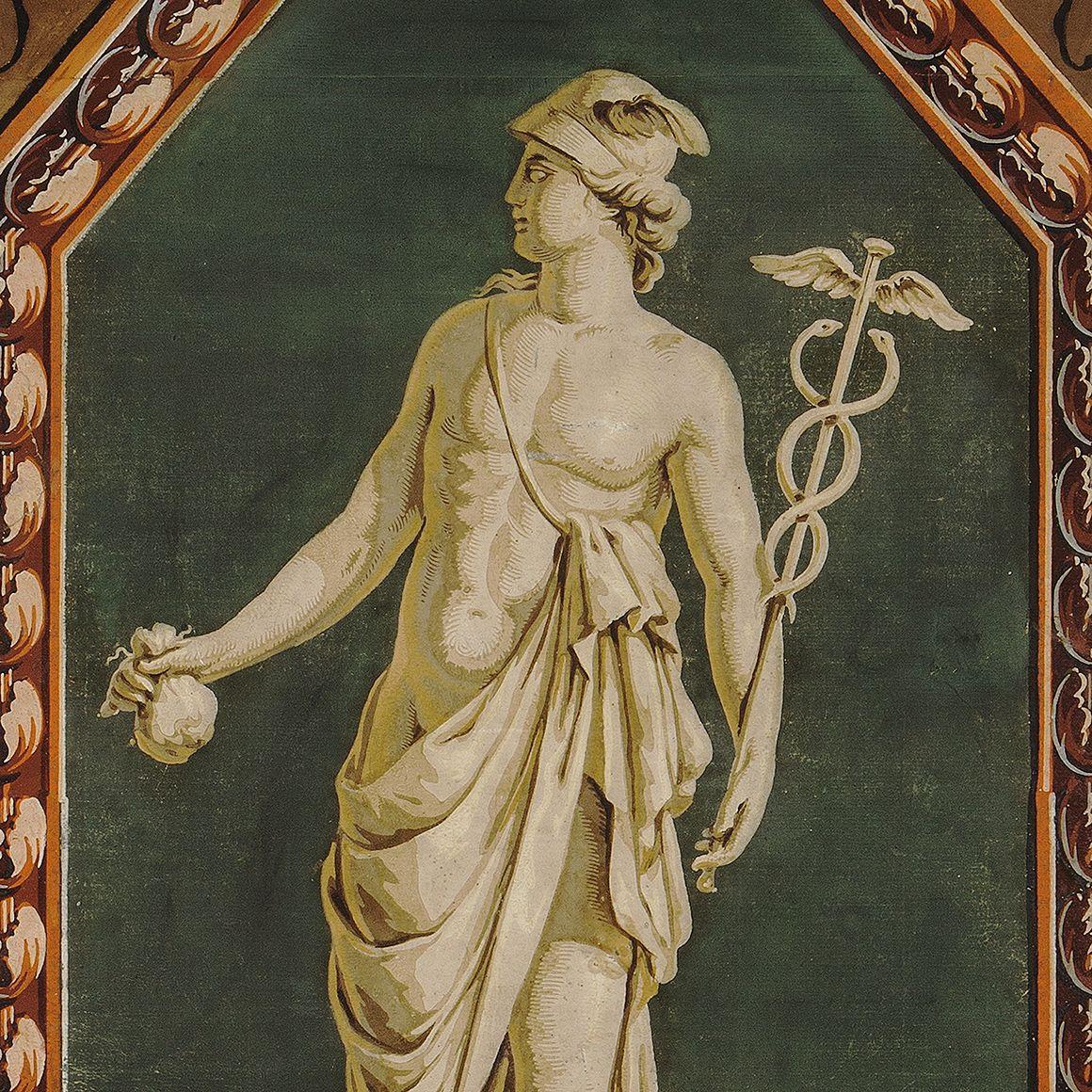 1160x1160 Featured Item: French Wallpaper Panels With Greek Gods. O