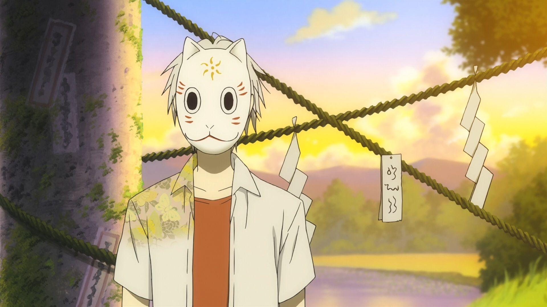 1920x1080 Anime Boy With Kitsune Mask, HD Wallpaper & background Download