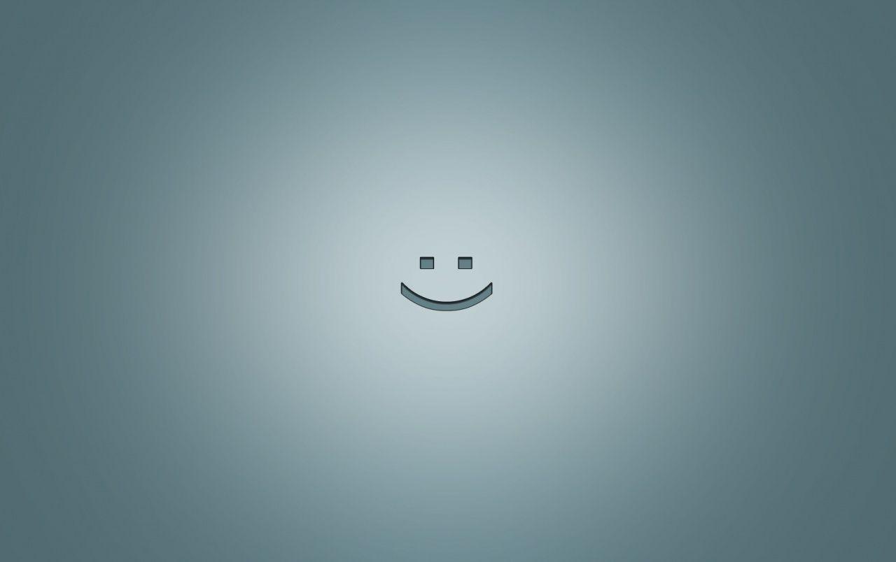 1280x804 Black Smiley Wallpaper HD