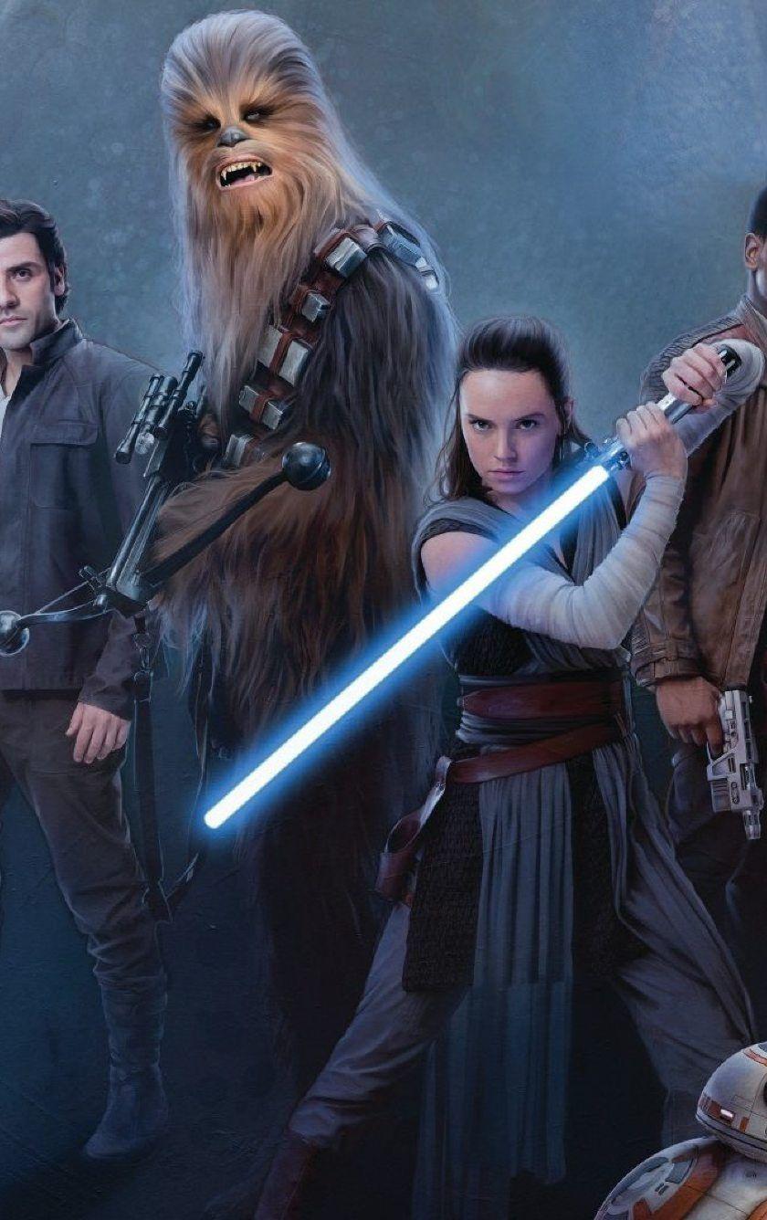 840x1336 Star Wars Jedi Rey Daisy Ridley And Luke Skywalker