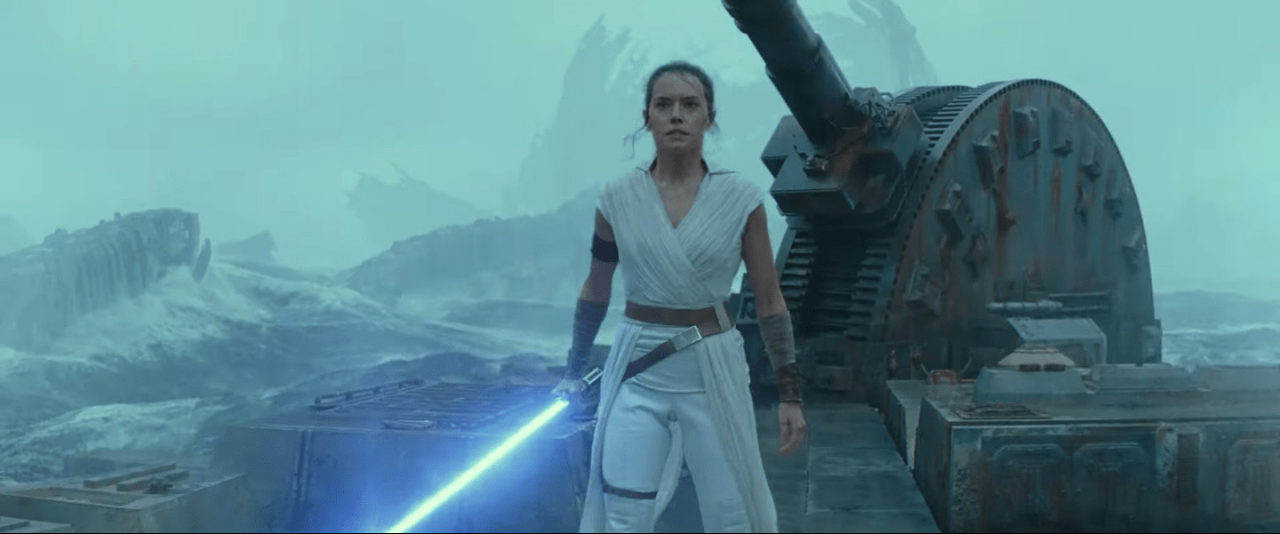 1440x601 Star Wars 9 Image Reveal Rey, Kylo Ren, Finn, Poe, and Space