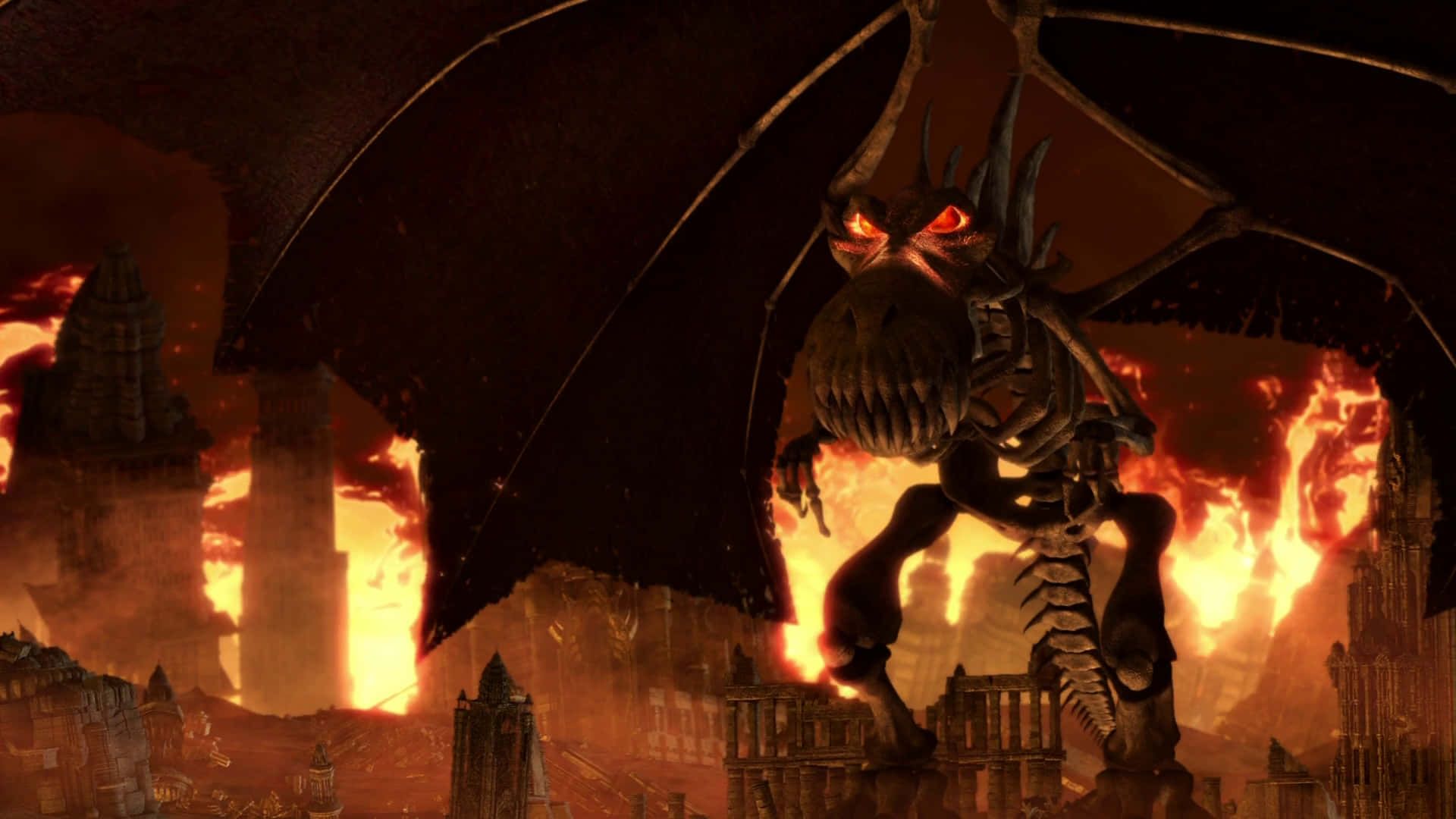 1920x1080 Download Dragon Hunters World Eater And Burning City Wallpaper