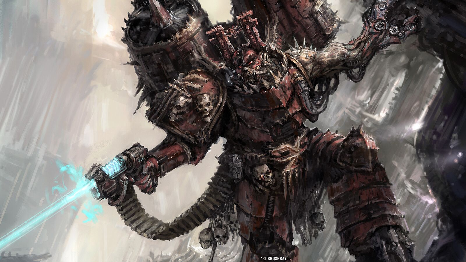 1600x900 Dmitry Brushray, a World Eater Chaos Lord of the Iron Butchers