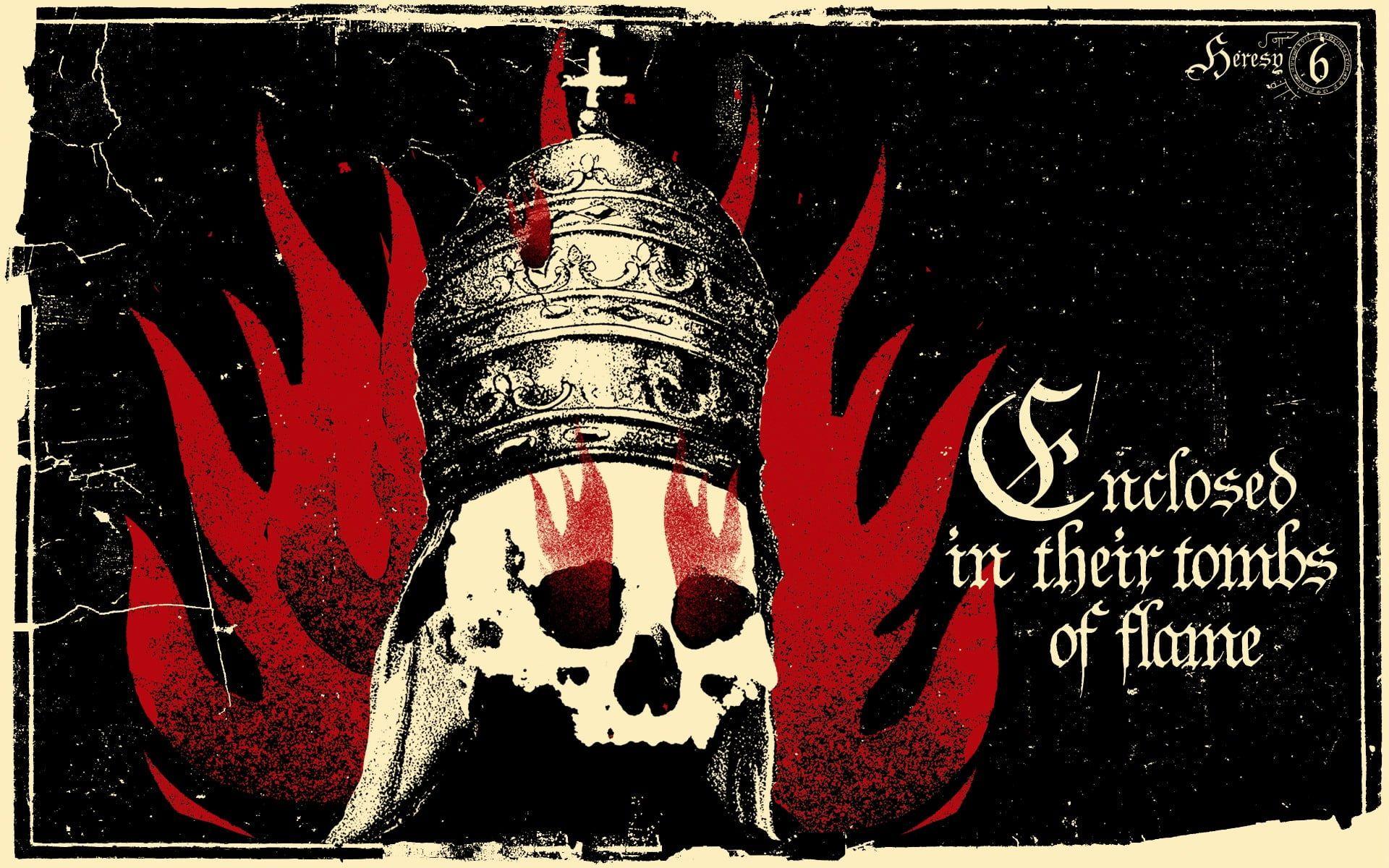 1920x1200 Enclosed In Their Tombs of Flame poster, video games, Dante's