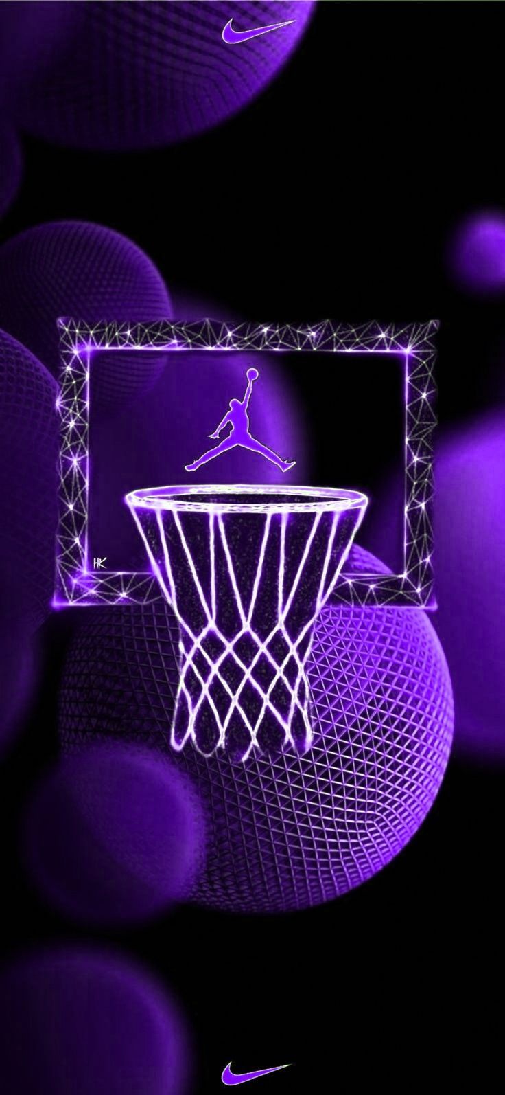 736x1594 Purple Basketball Wallpaper