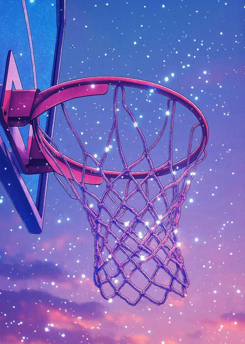 857x1200 Basketball Hoop with Stars